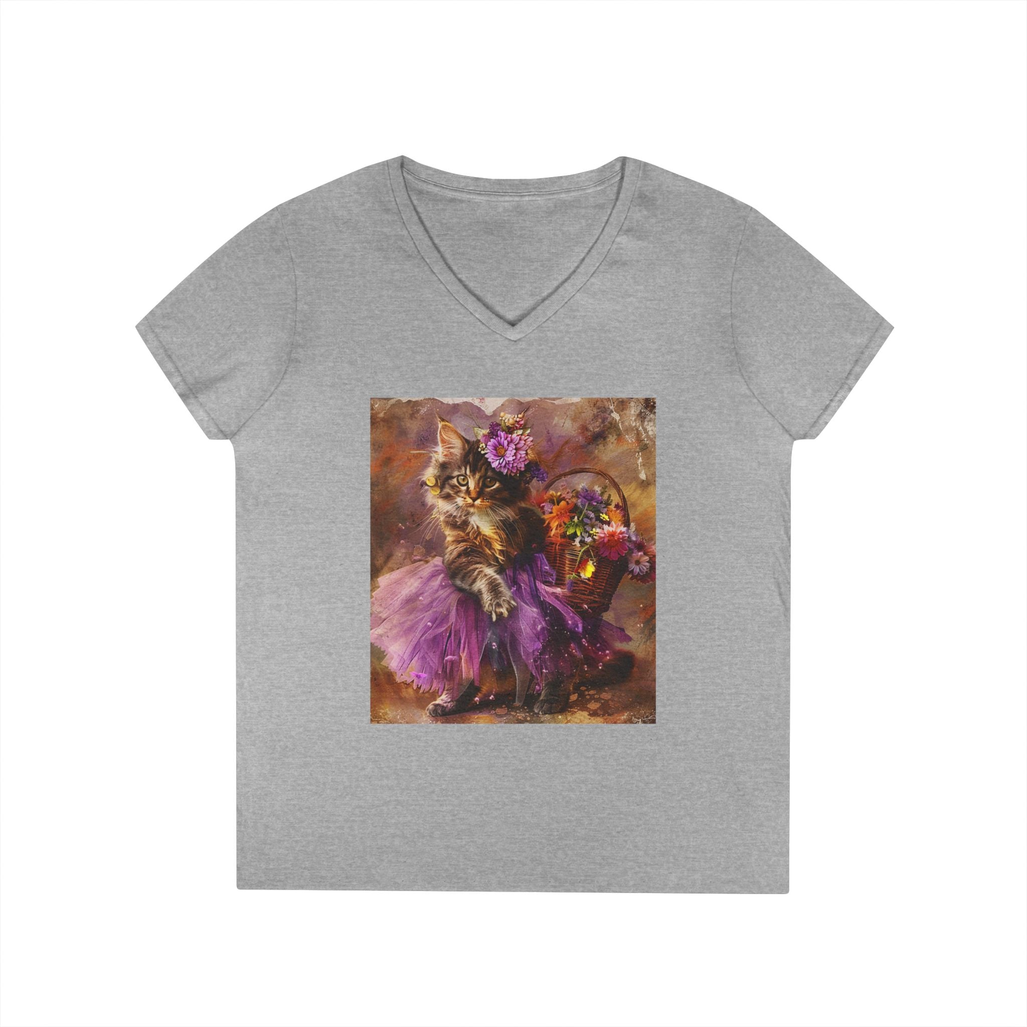 Plum Petal Kitten – Midnight Garden Tee