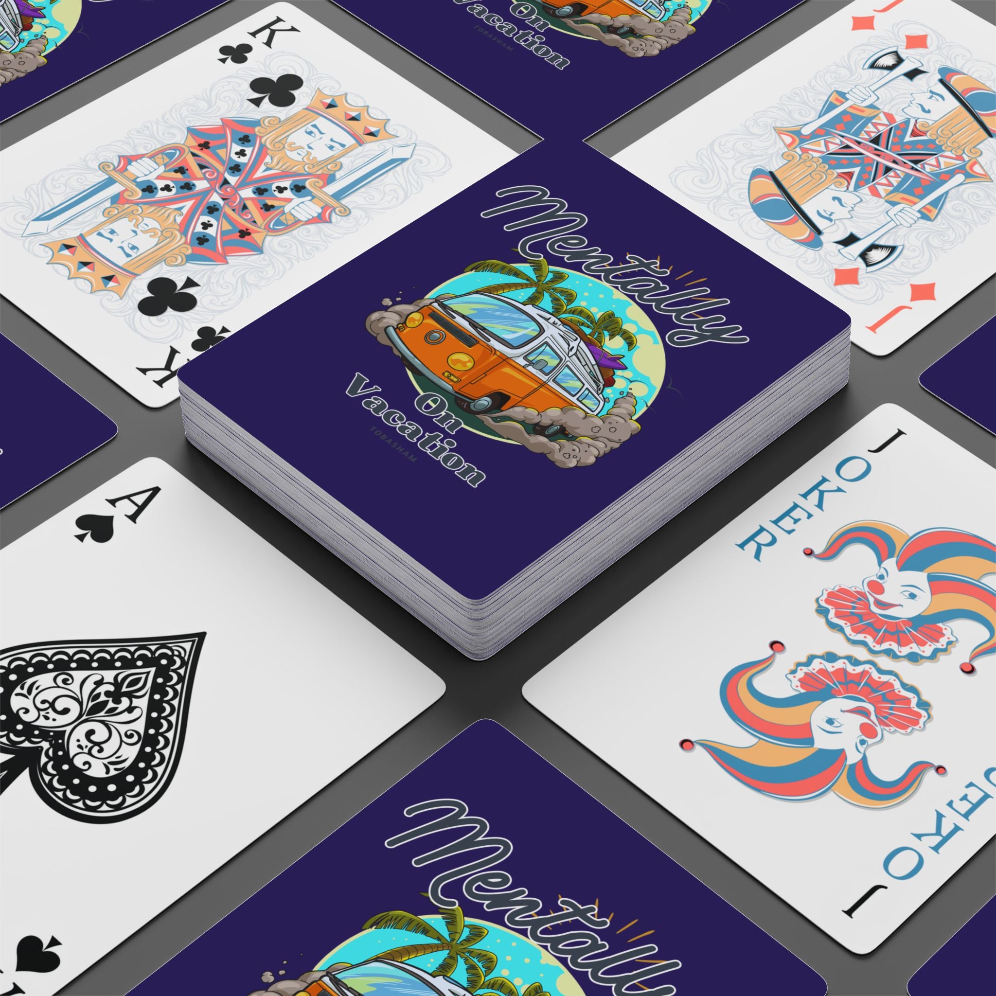 Mentally On Vacation Playing Cards – Chill Mode Deck