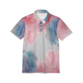 Cloud Bloom Polo – Soft Mist Luxe Shirt