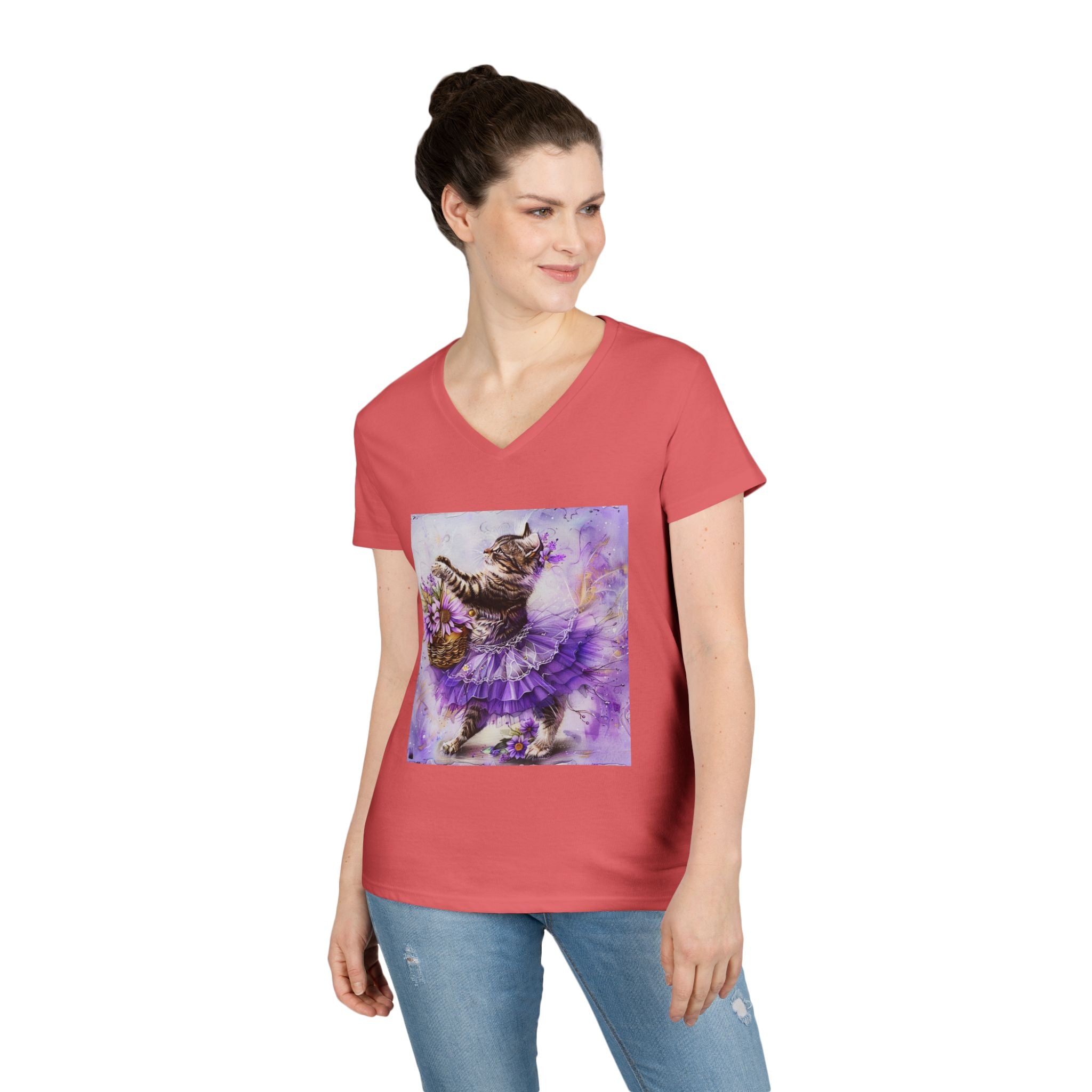 Lavender Leap Kitten – Ballet Bloom Tee