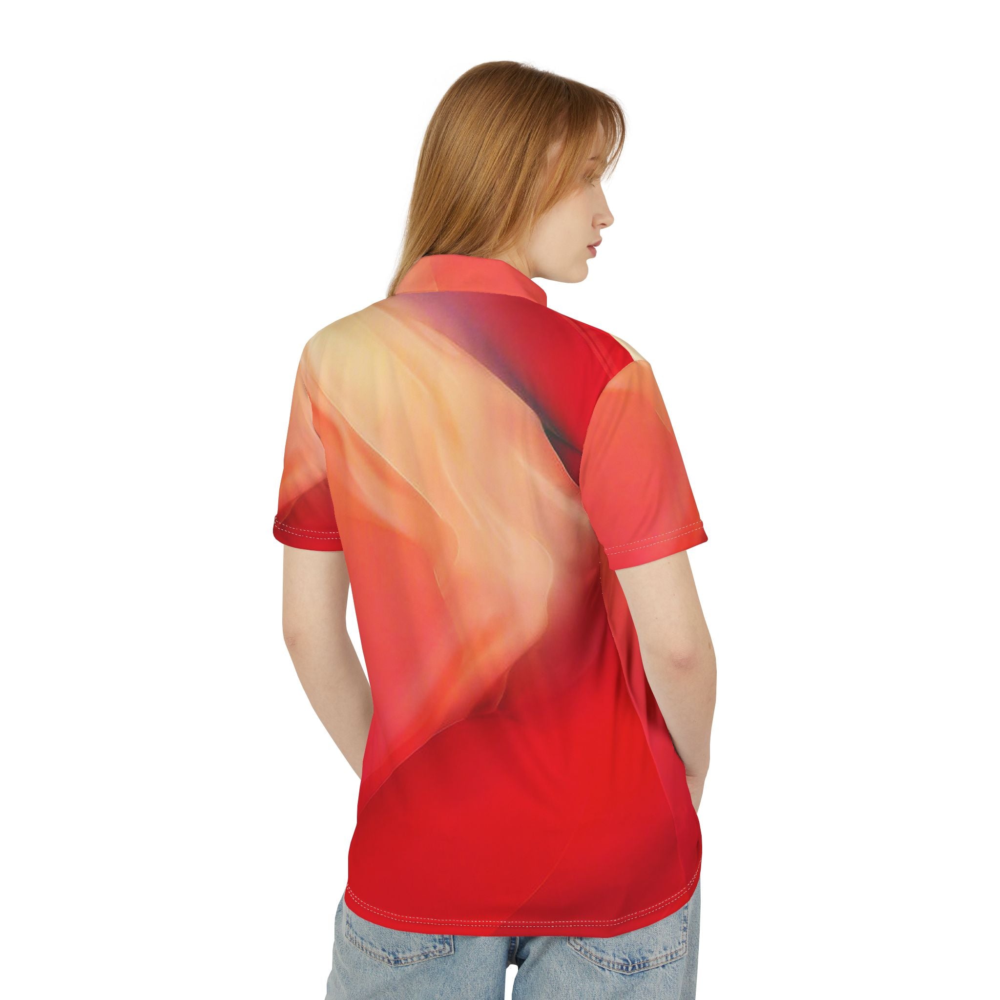 Solar Fade Polo – Warm Gradient Luxe Shirt