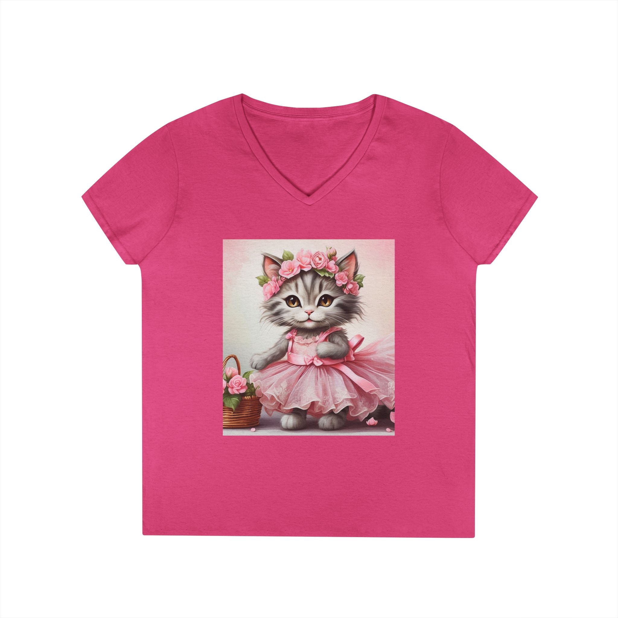 Blush Ballerina Kitten – Sweet Elegance Tee