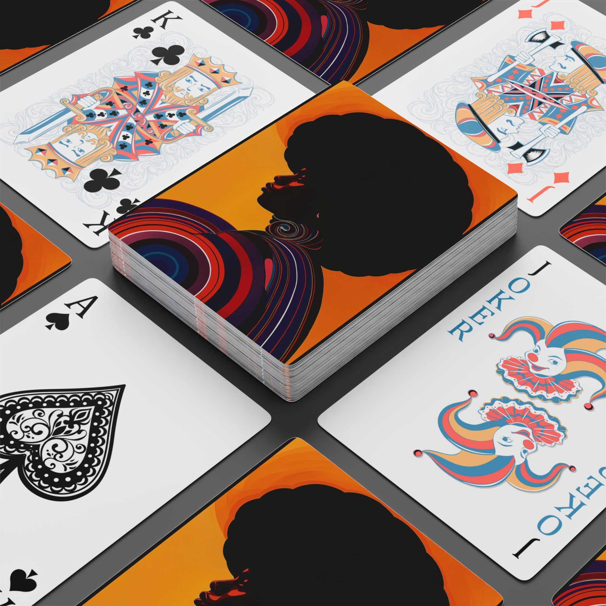 Silhouette Muse Playing Cards – Retro Minimal Luxe Deck