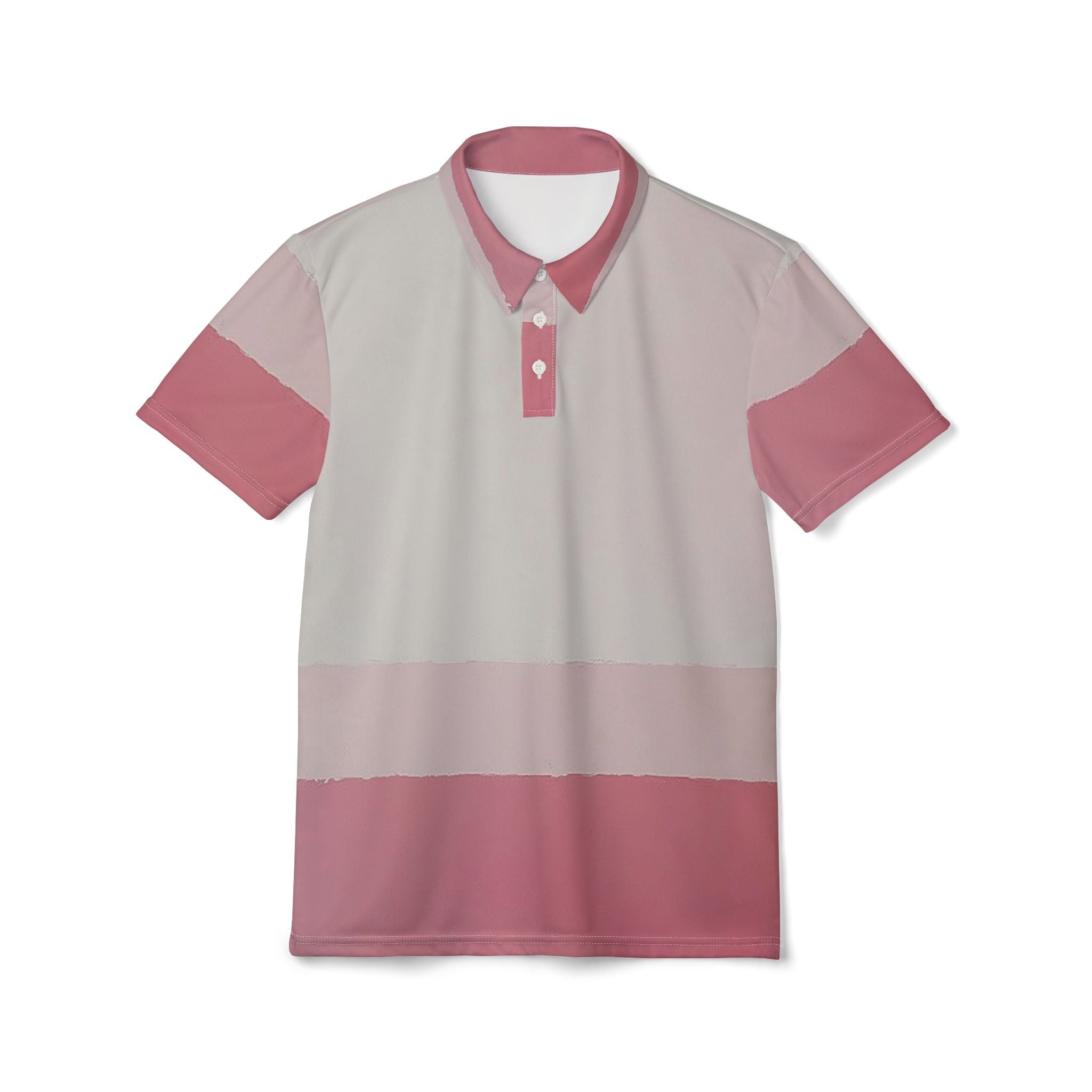 Blush Fade Polo – Soft Minimal Luxury Shirt