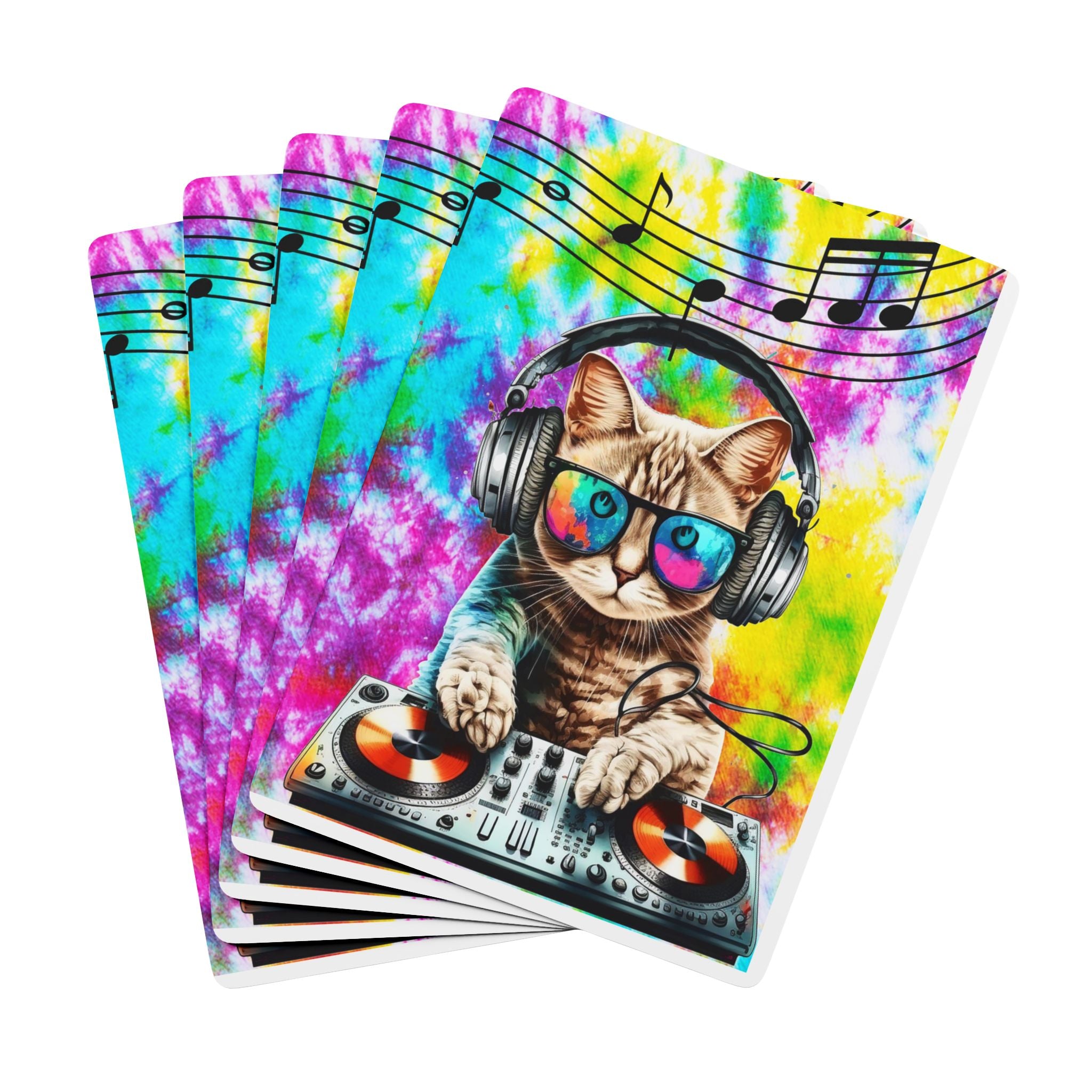 DJ Cat Beats Playing Cards – Music Flow Deck