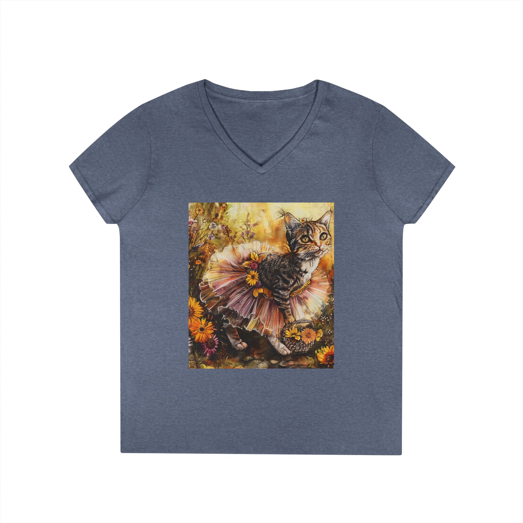 Golden Harvest Kitten – Autumn Bloom Tee