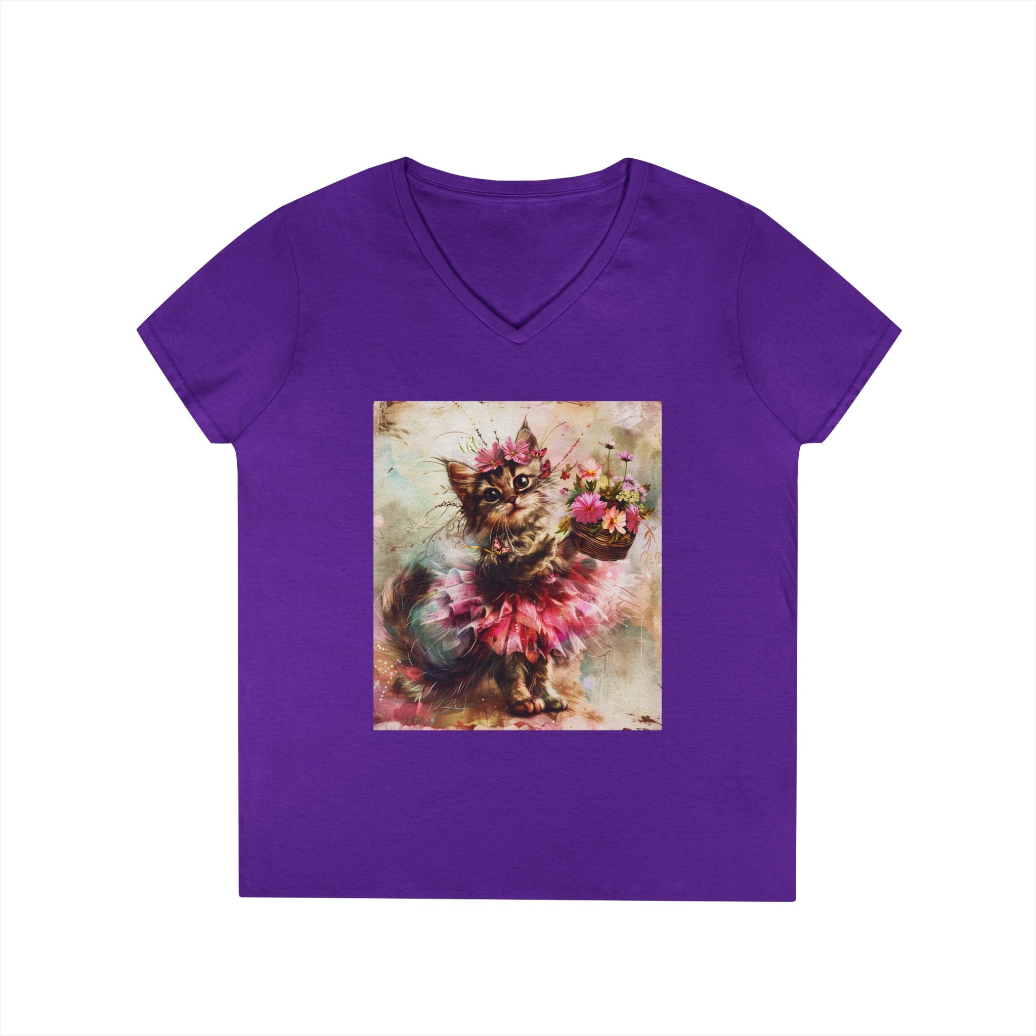Rosy Whirl Kitten – Garden Twirl Tee