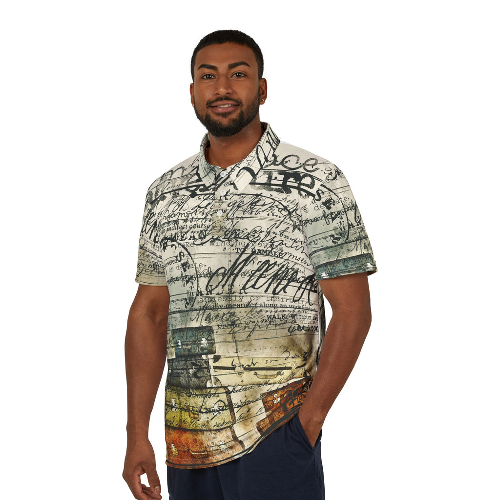 Vintage Traveler – Script & Journey Polo