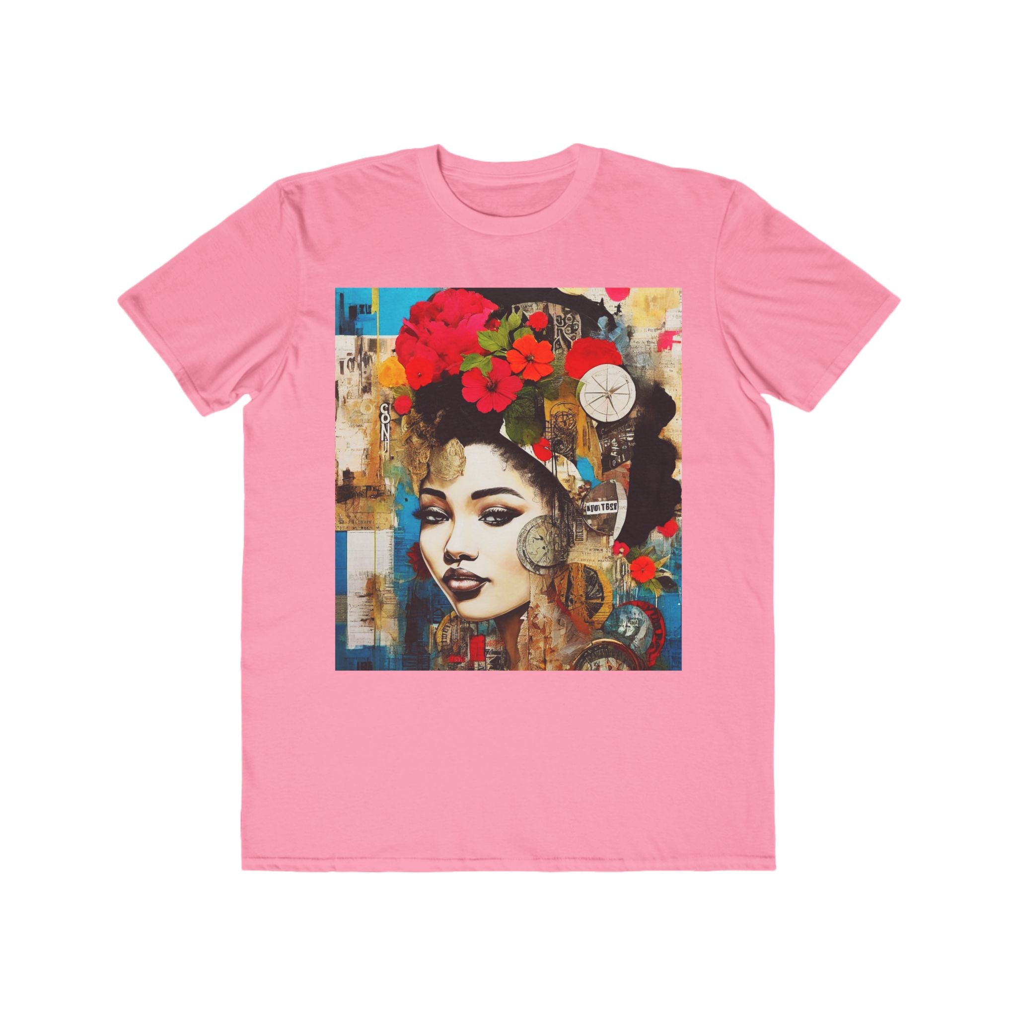 Blooming Heritage – Floral Crown Collage Art T-Shirt