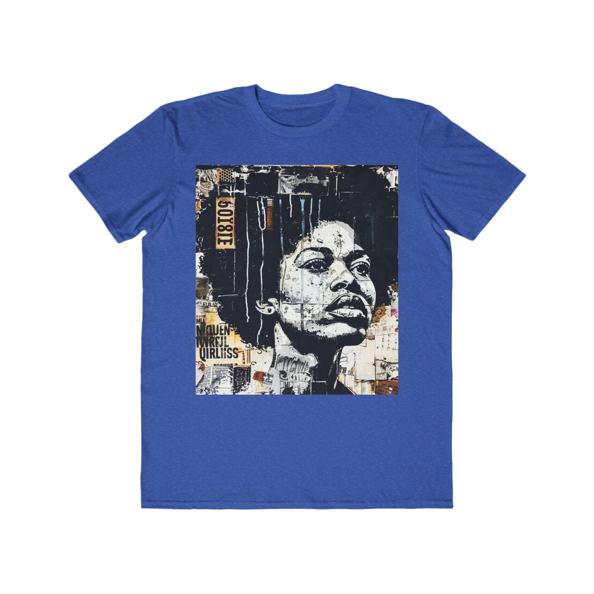 Afro Street Art Portrait T-Shirt — Urban Vintage Collage Tee