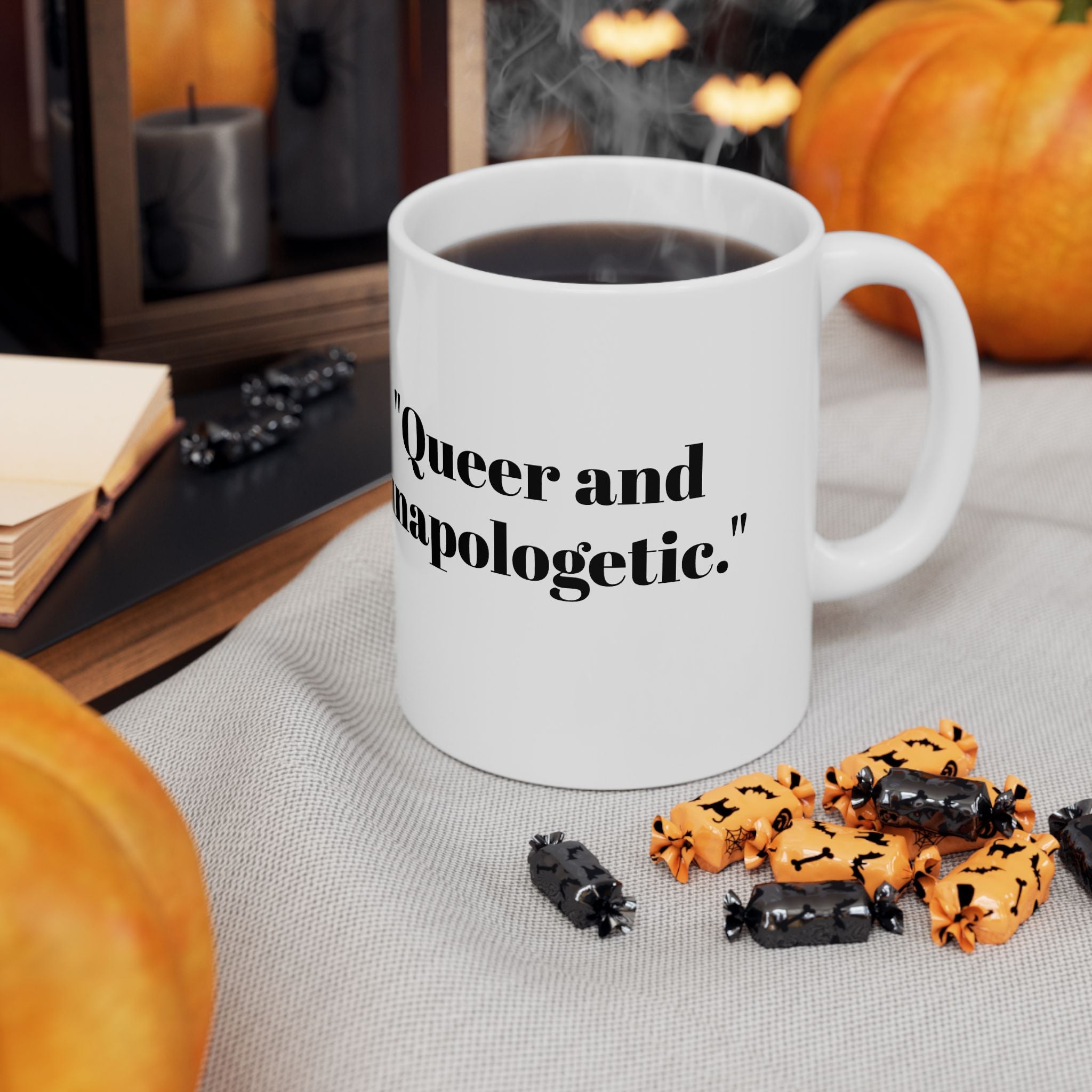 Queer & Unapologetic Mug – Bold Pride Statement Coffee Cup