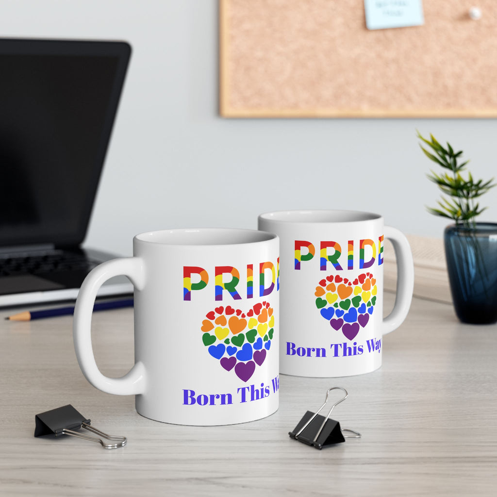 Pride Heart Mug – Bold Rainbow Love Statement