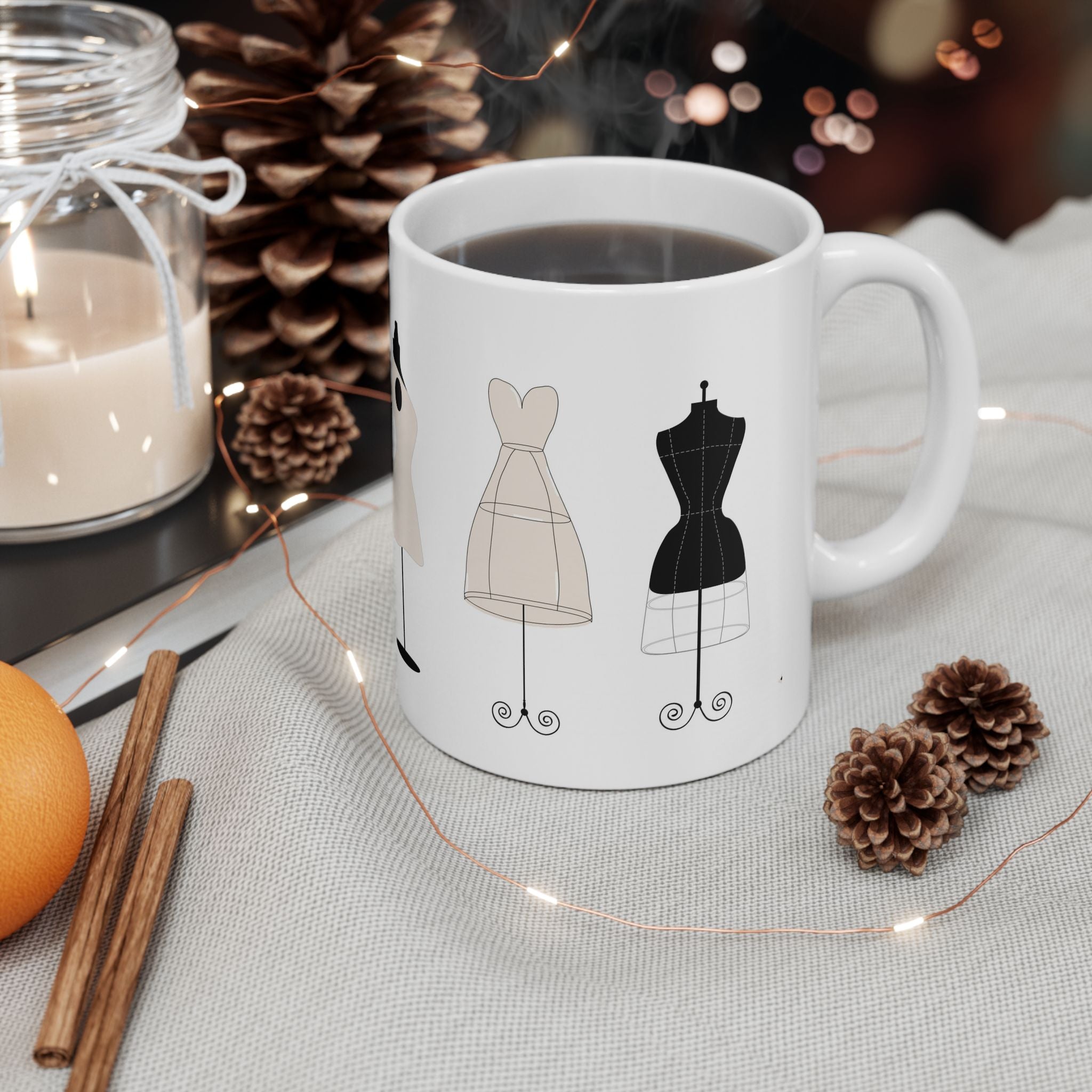 Elegance Is a Lifestyle Mug – Minimalist Fashion Coffee Cup