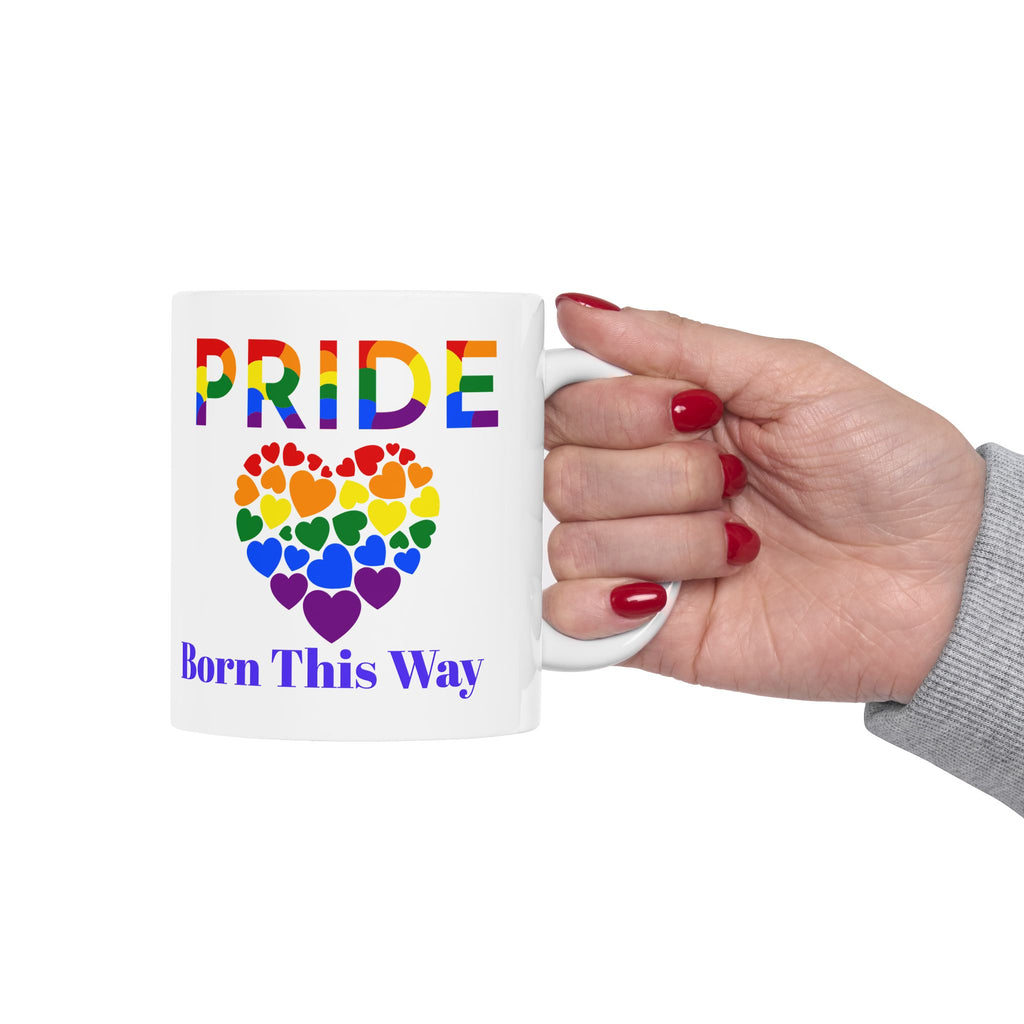 Pride Heart Mug – Bold Rainbow Love Statement