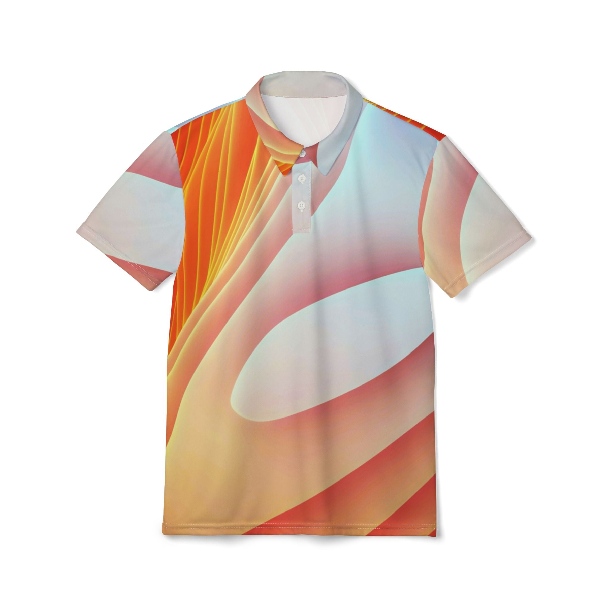 Sunrise Drift Polo – Soft Glow Luxe Shirt