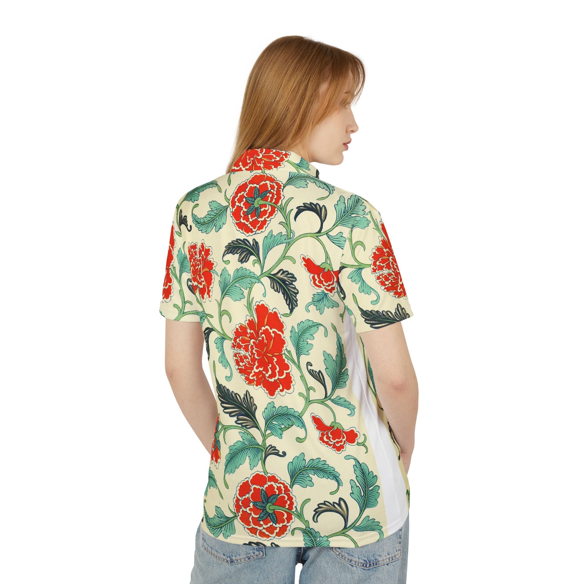 Vintage Garden Bloom – Classic Floral Polo