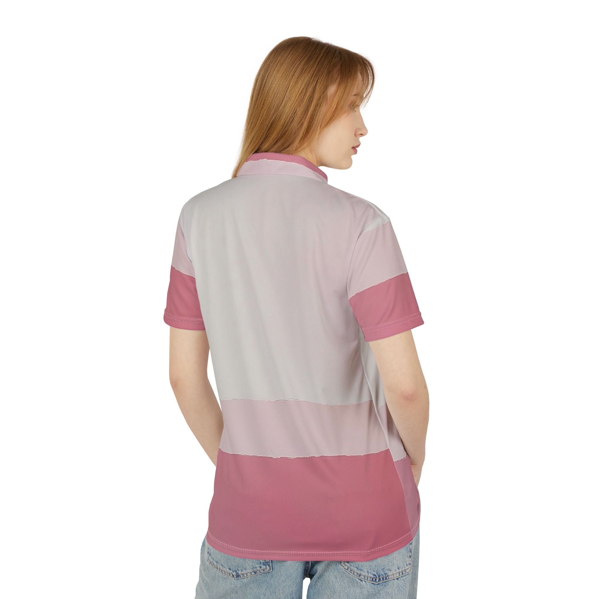 Blush Fade Polo – Soft Minimal Luxury Shirt