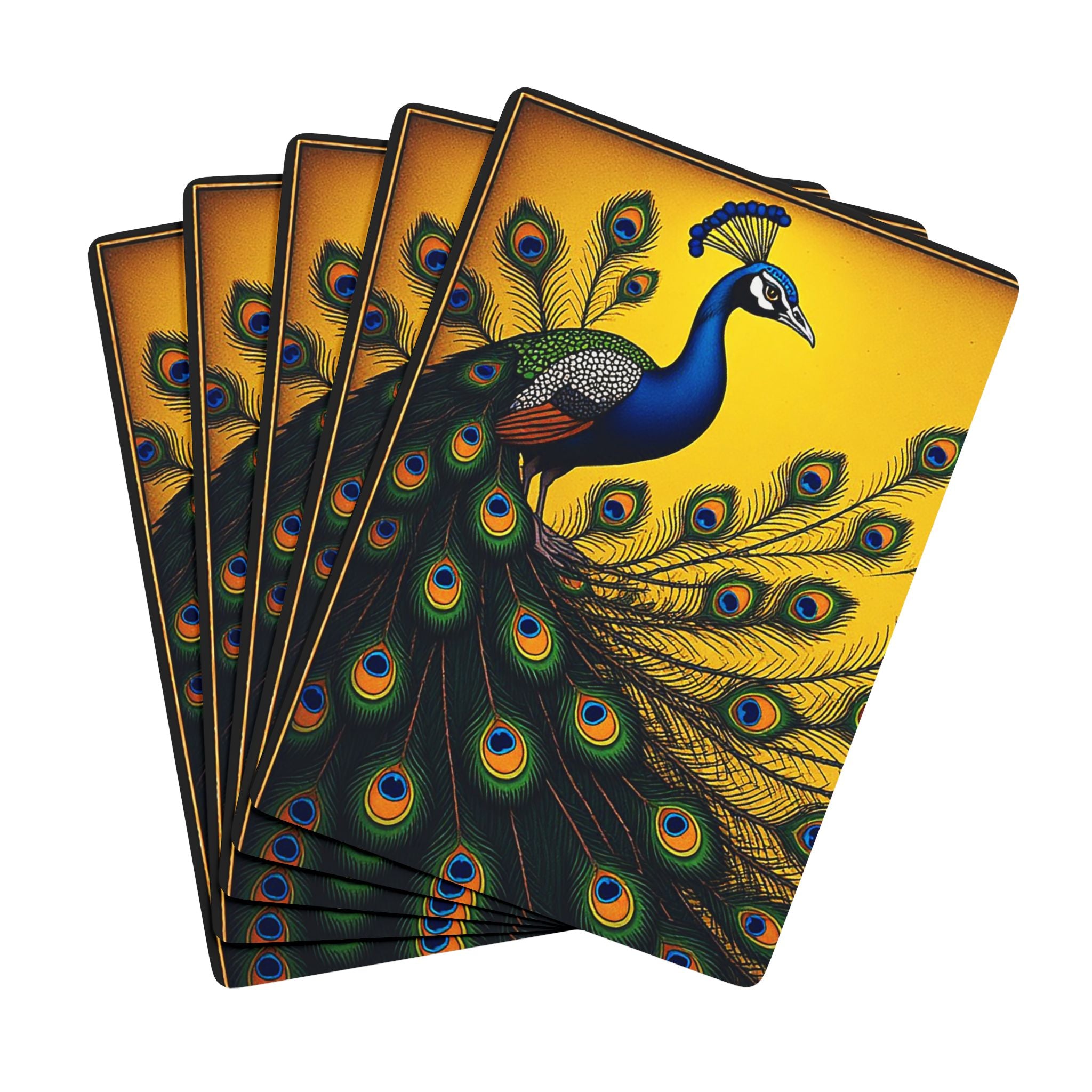 Royal Peacock Playing Cards – Luxe Art Deck