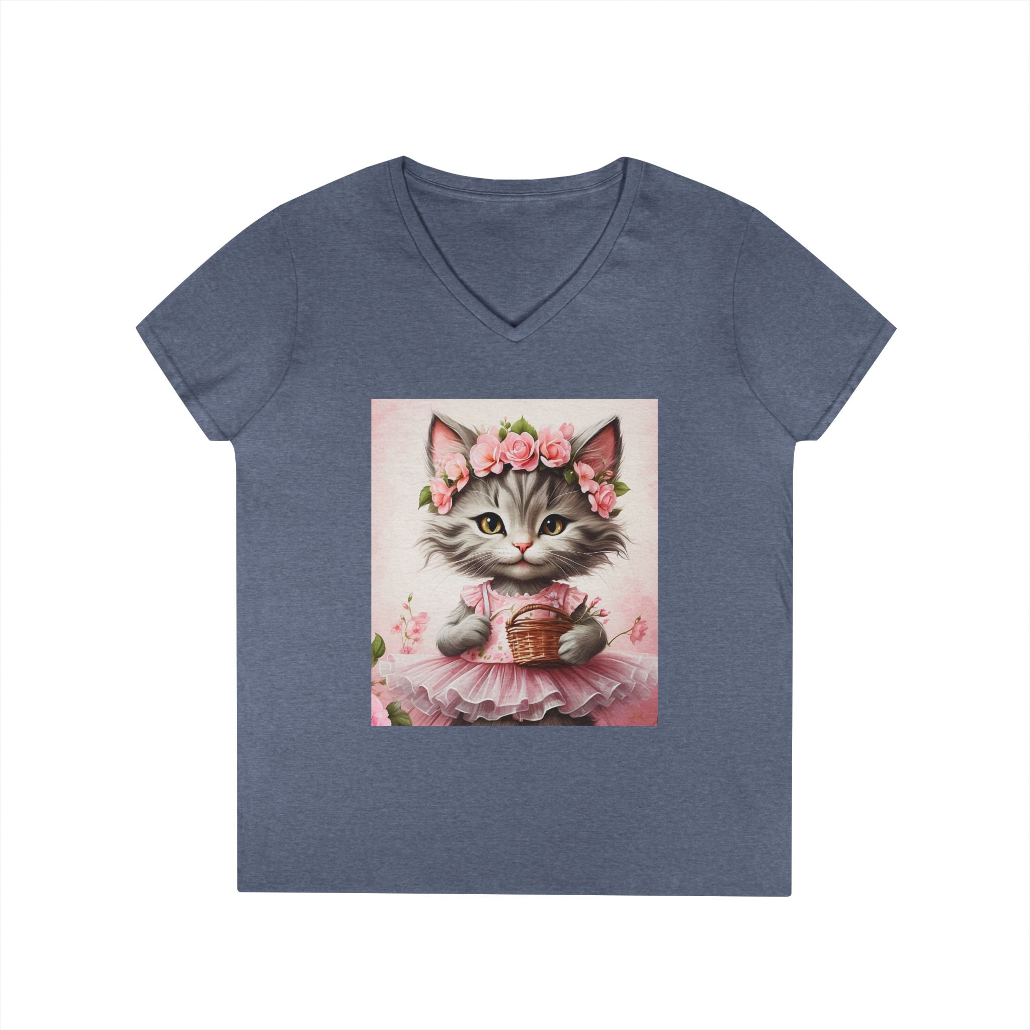 Petal Princess Kitten – Floral Charm Tee