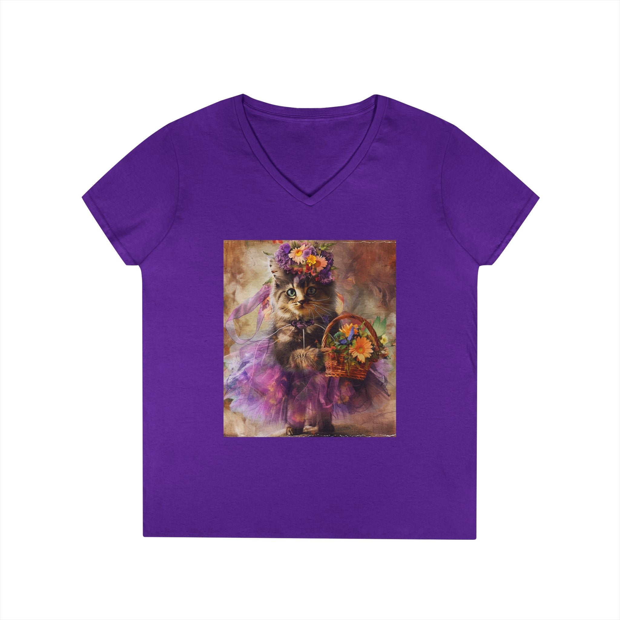 Boho Blossom Kitten – Artistic Garden Tee