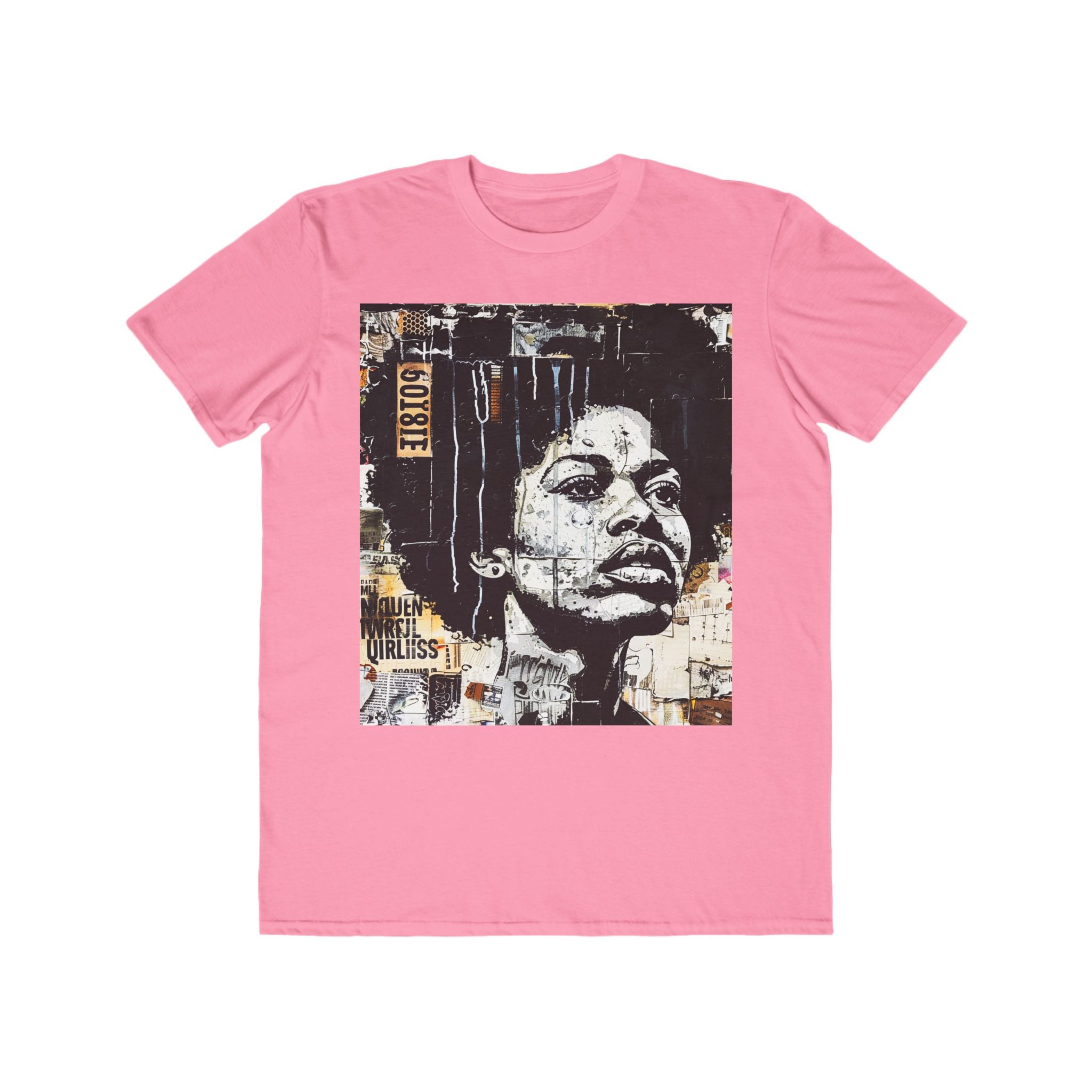 Afro Street Art Portrait T-Shirt — Urban Vintage Collage Tee