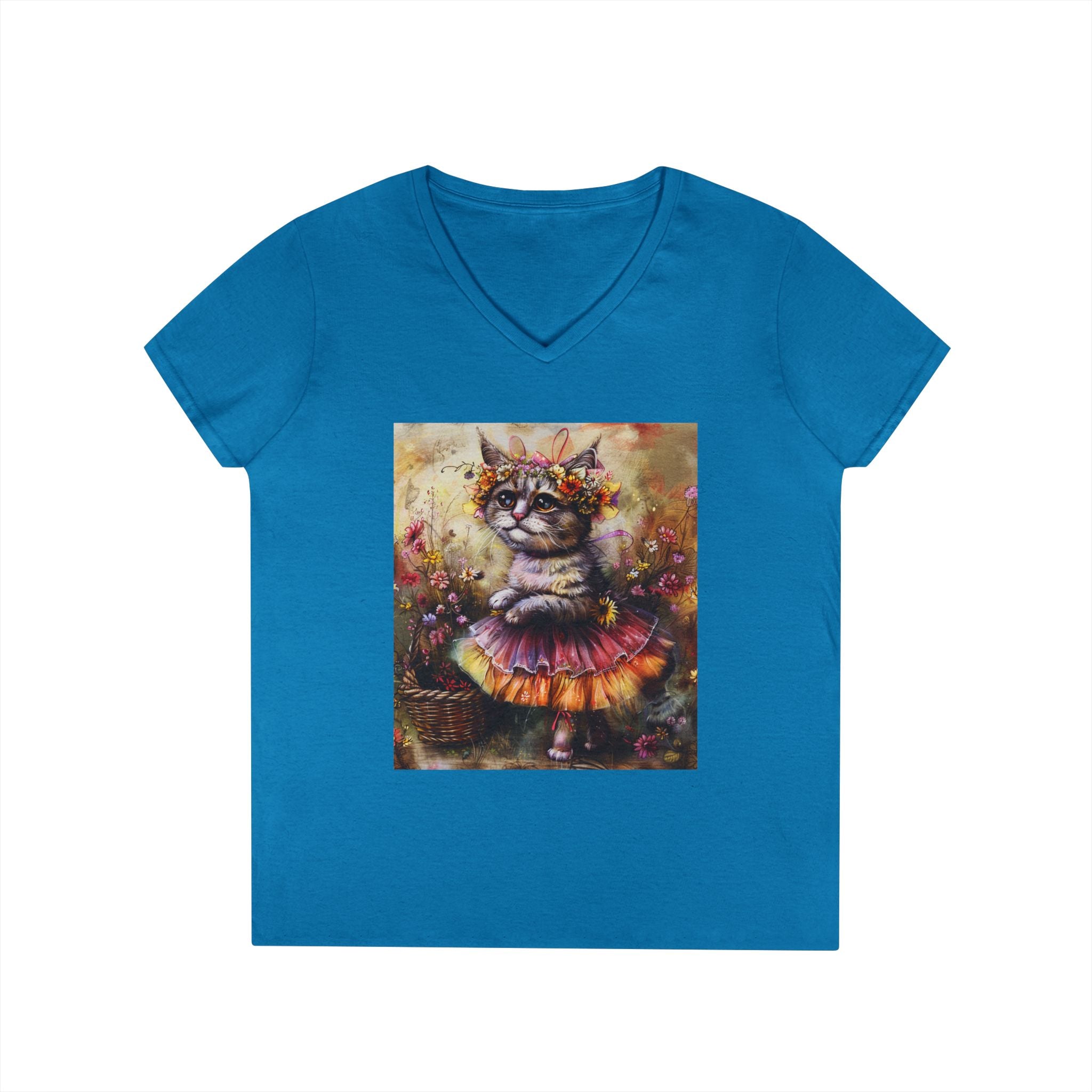 Sunset Bloom Kitten – Golden Garden Tee