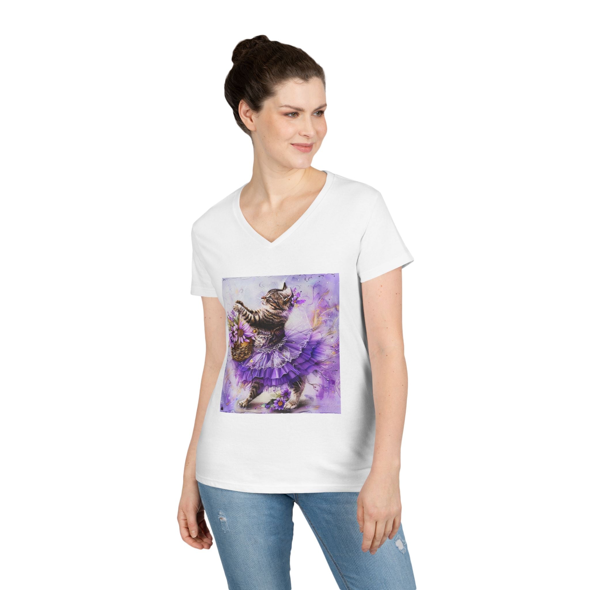 Lavender Leap Kitten – Ballet Bloom Tee