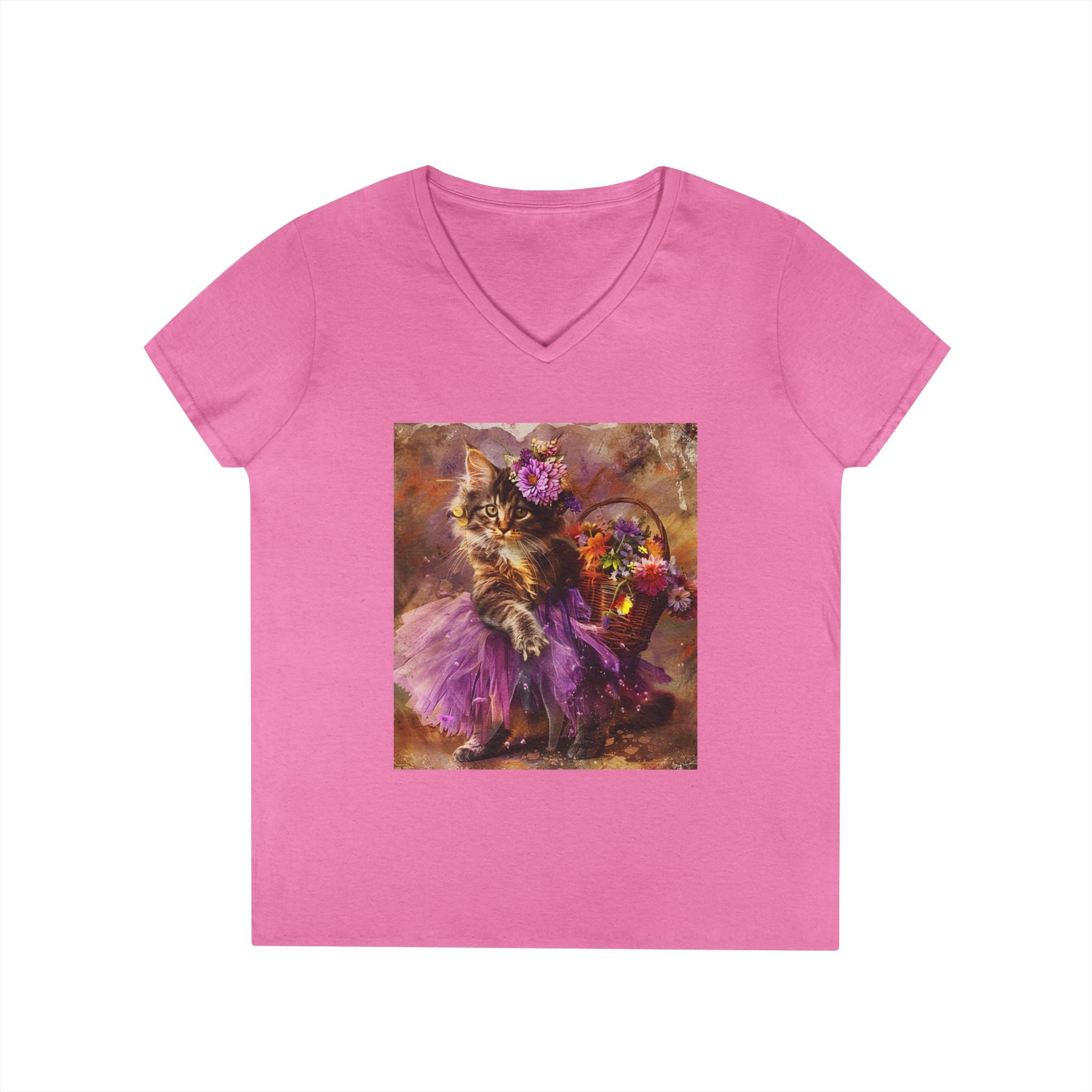 Plum Petal Kitten – Midnight Garden Tee