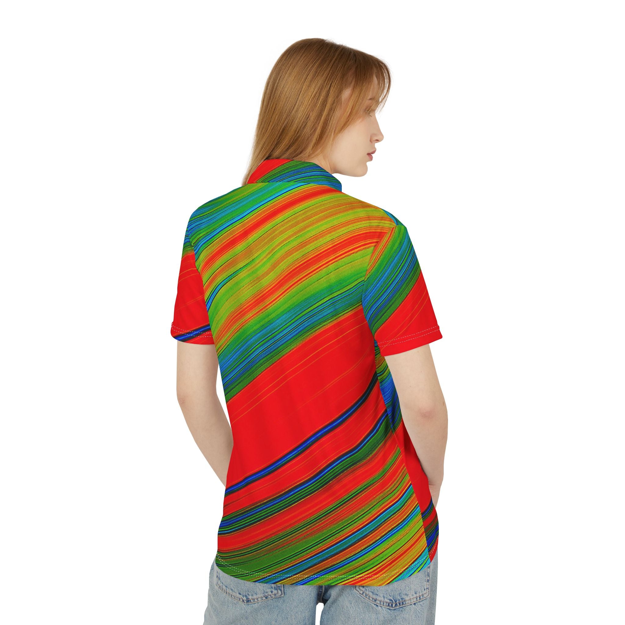 Spectrum Wave Polo – Bold Energy Flow Shirt