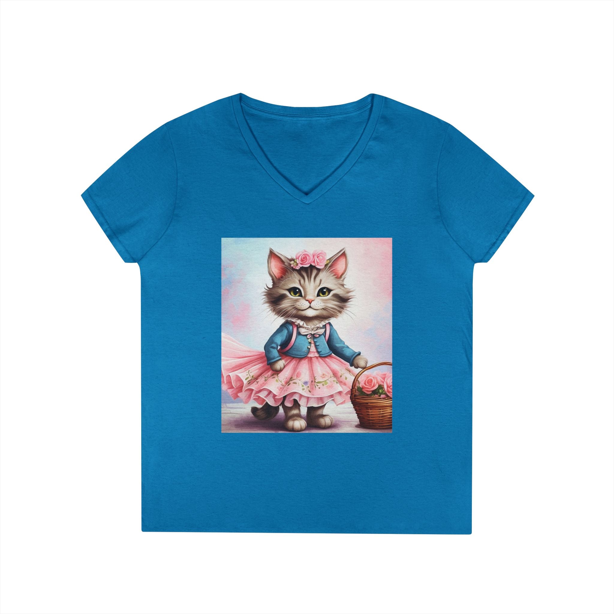 Spring Stroll Kitten – Charming Garden Tee