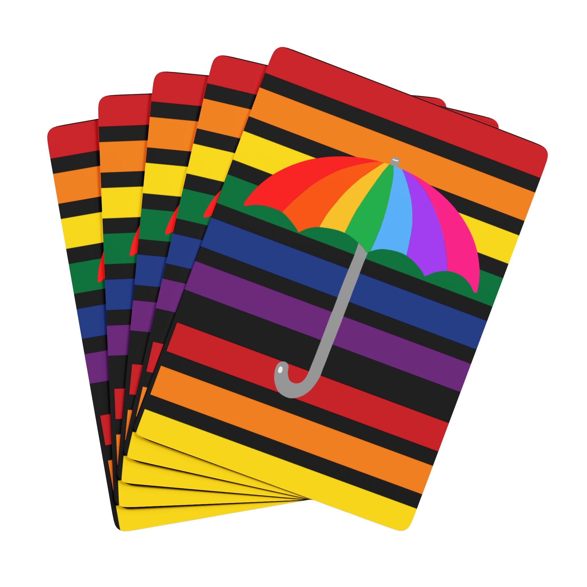 Rainbow Shield Playing Cards – Minimal Icon Deck