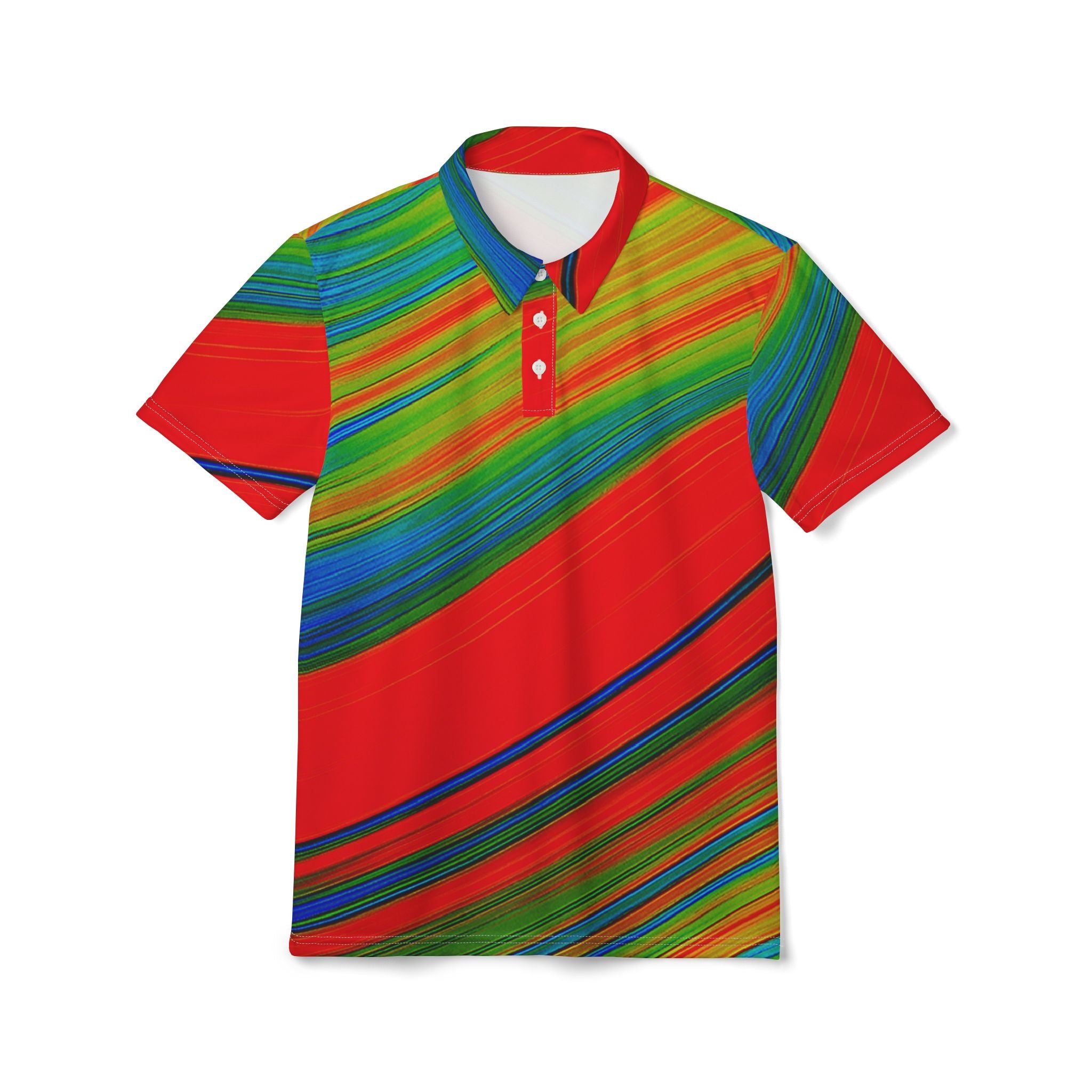 Spectrum Wave Polo – Bold Energy Flow Shirt
