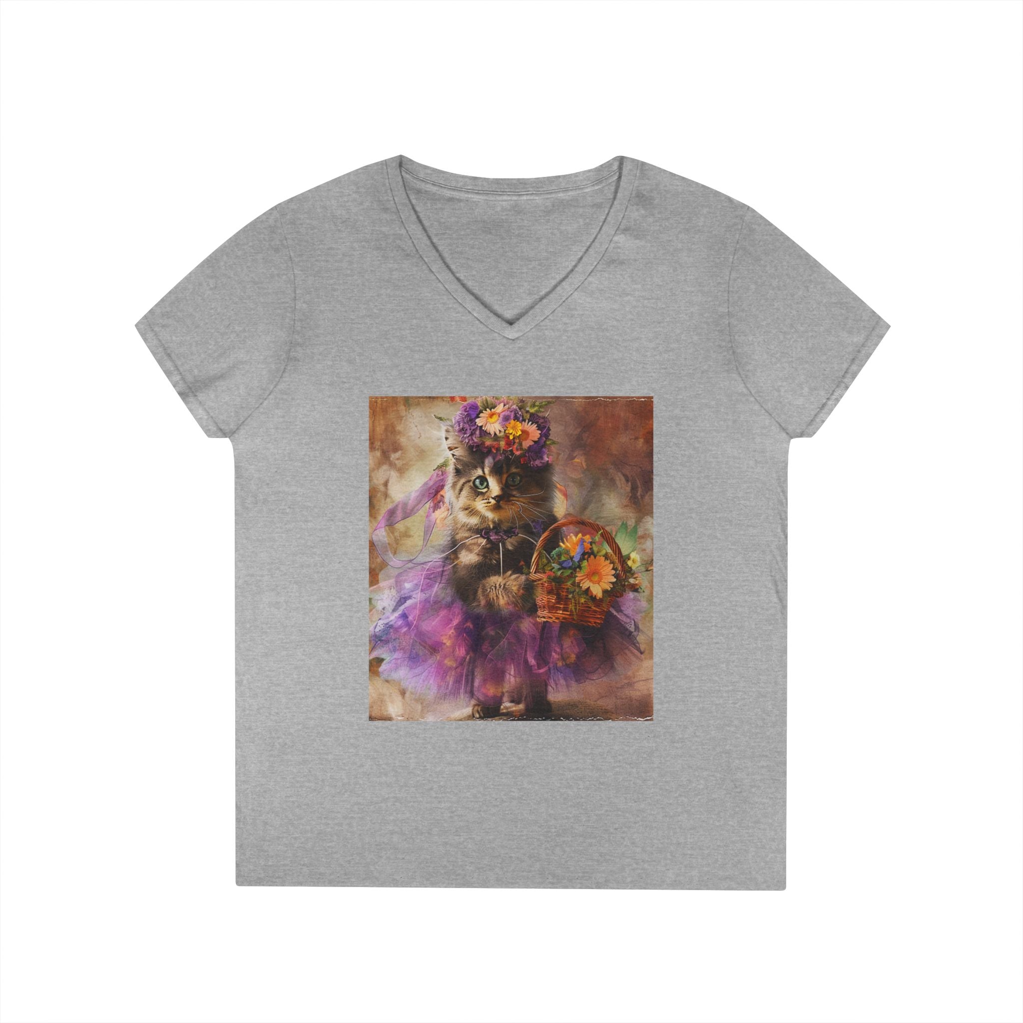 Boho Blossom Kitten – Artistic Garden Tee