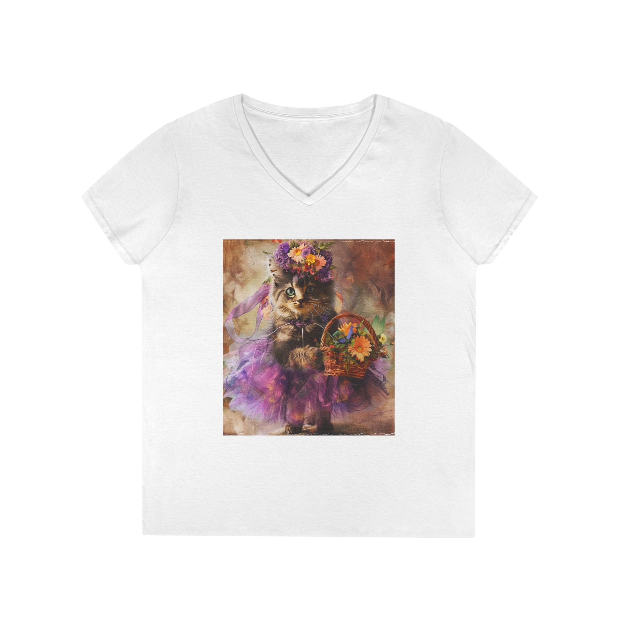 Boho Blossom Kitten – Artistic Garden Tee