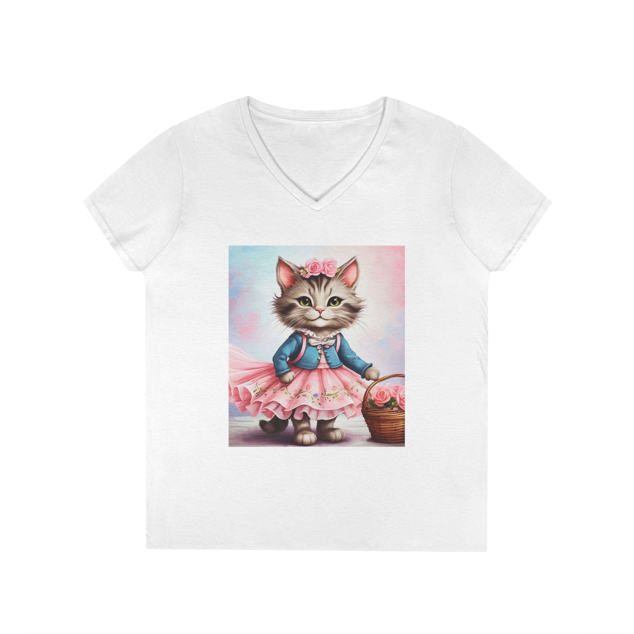 Spring Stroll Kitten – Charming Garden Tee