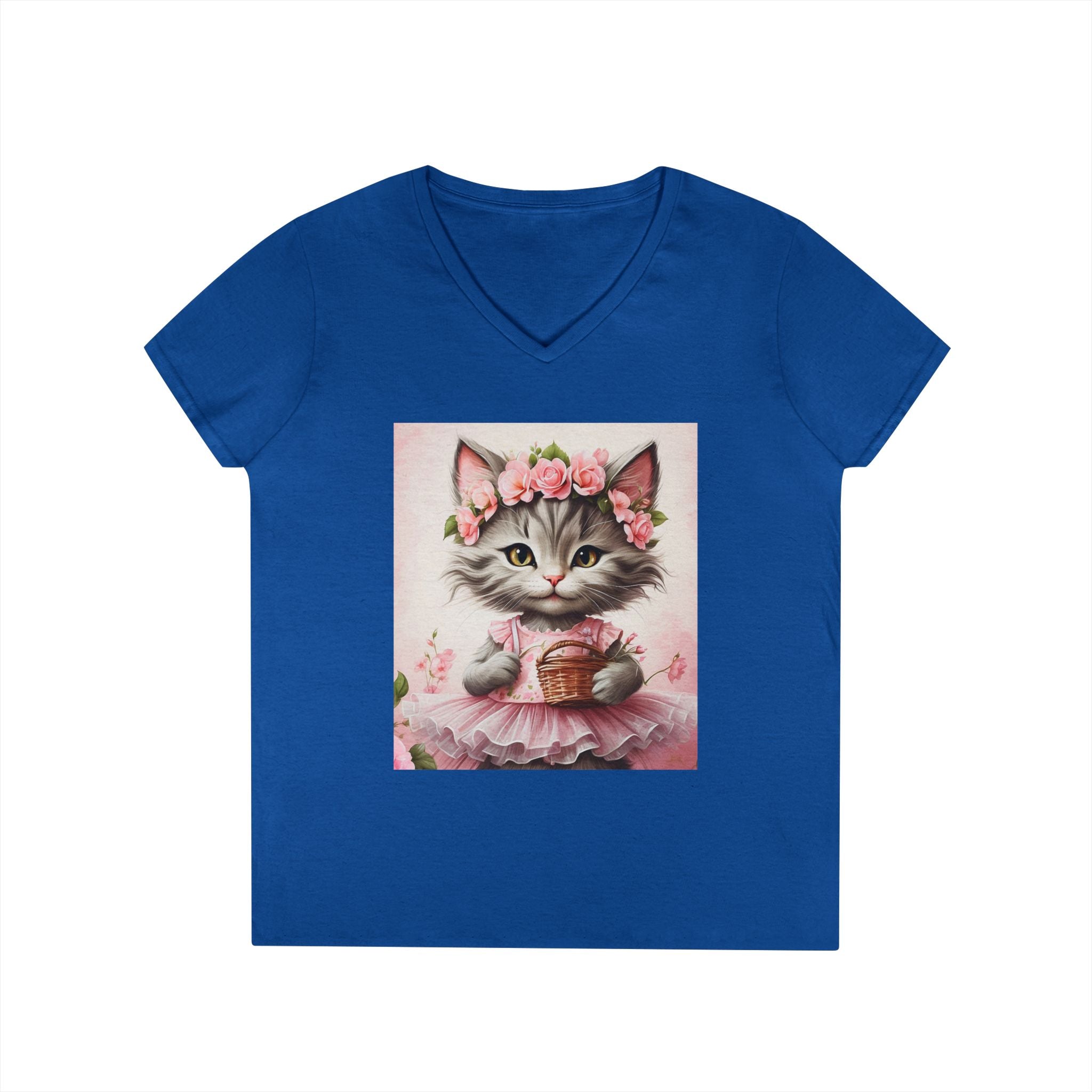 Petal Princess Kitten – Floral Charm Tee