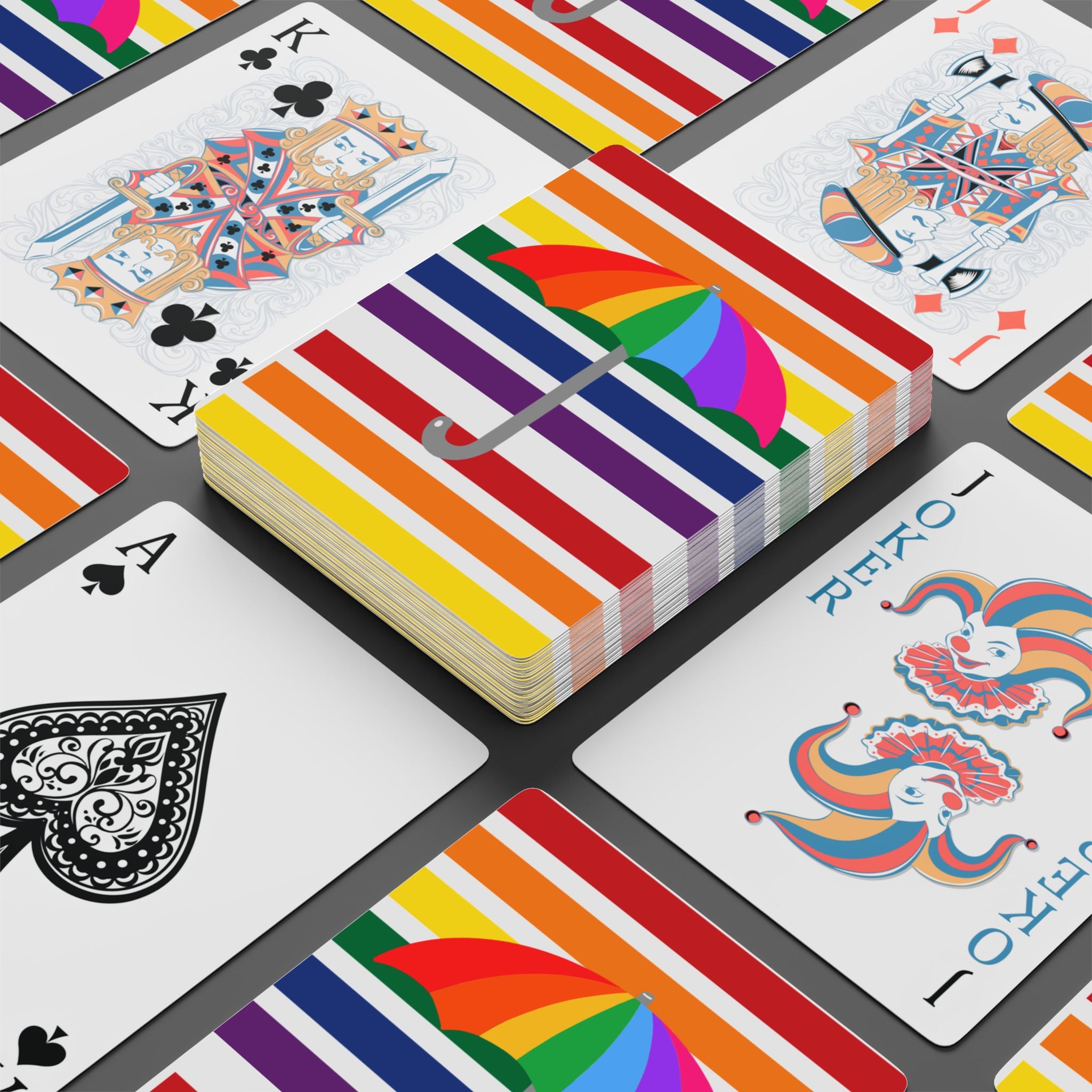 Rainbow Shield Playing Cards – Bright Edition