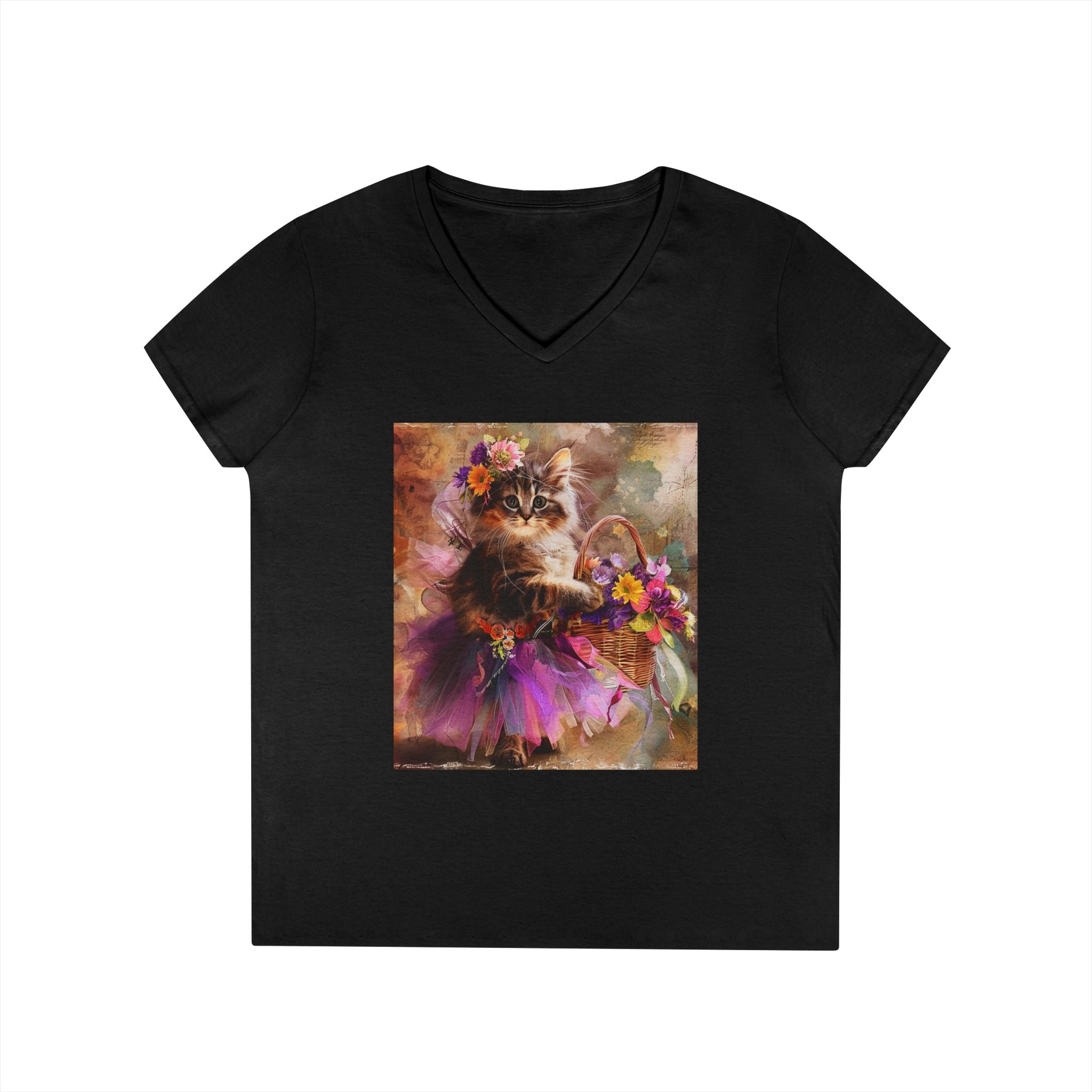 Velvet Bloom Kitten – Enchanted Garden Tee