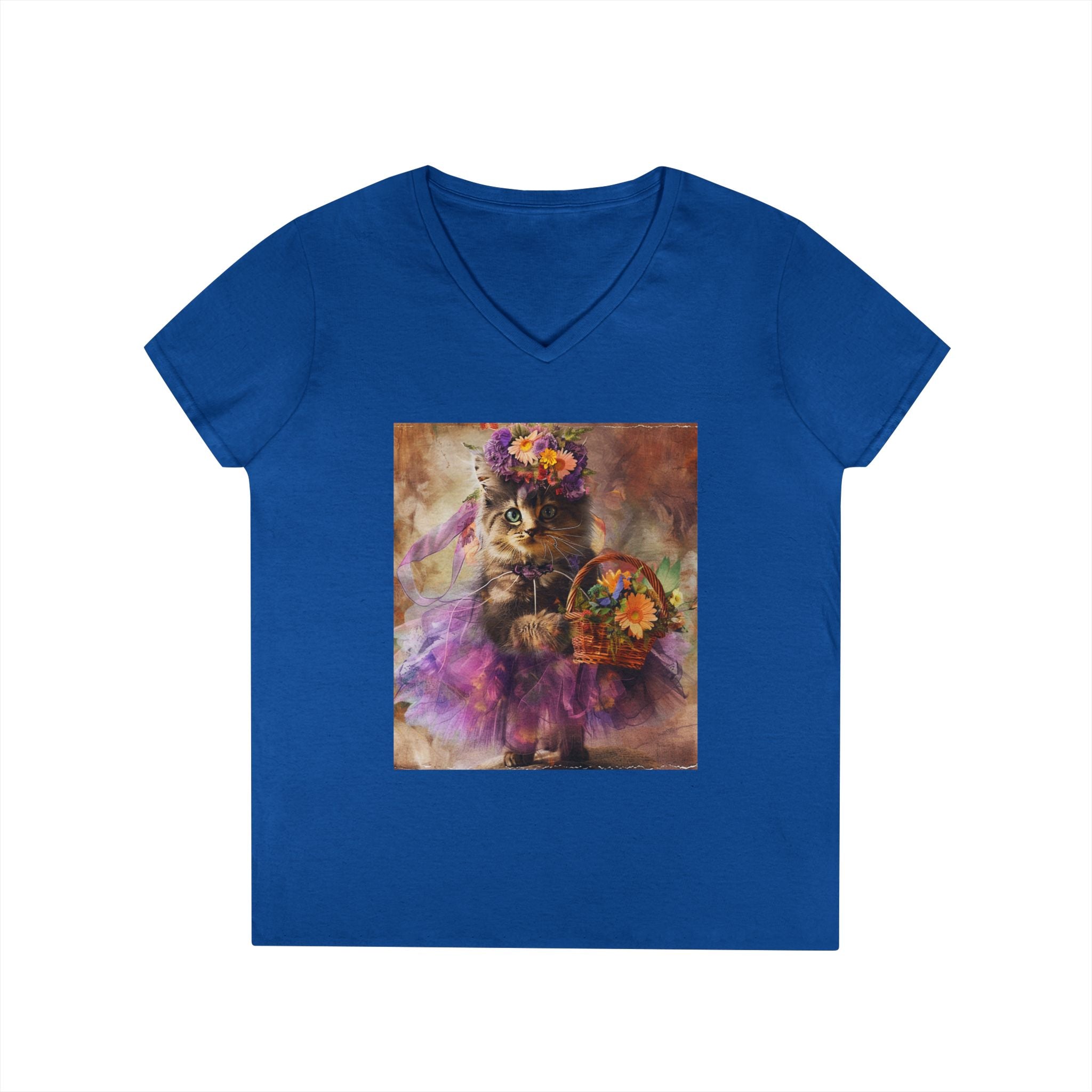 Boho Blossom Kitten – Artistic Garden Tee