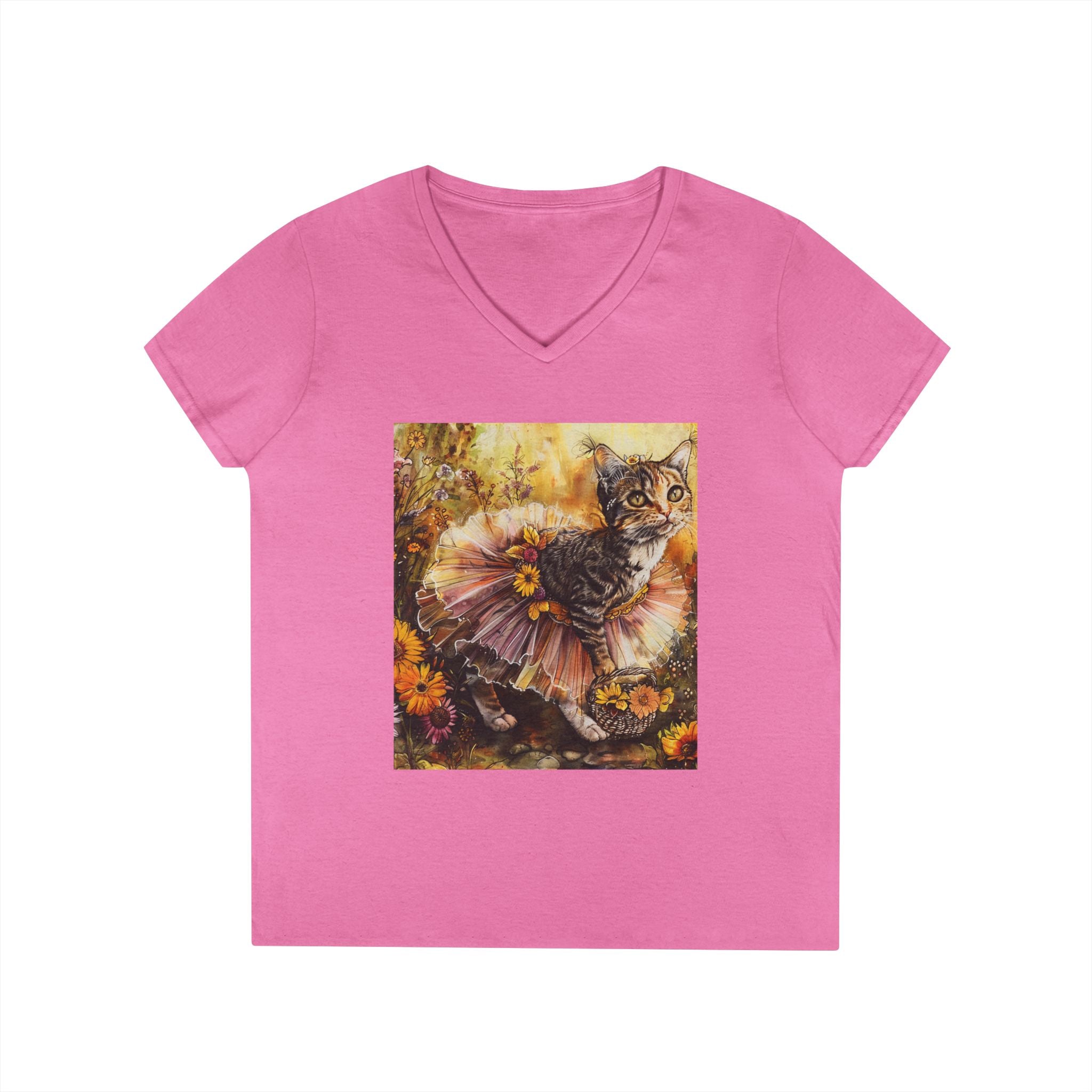Golden Harvest Kitten – Autumn Bloom Tee