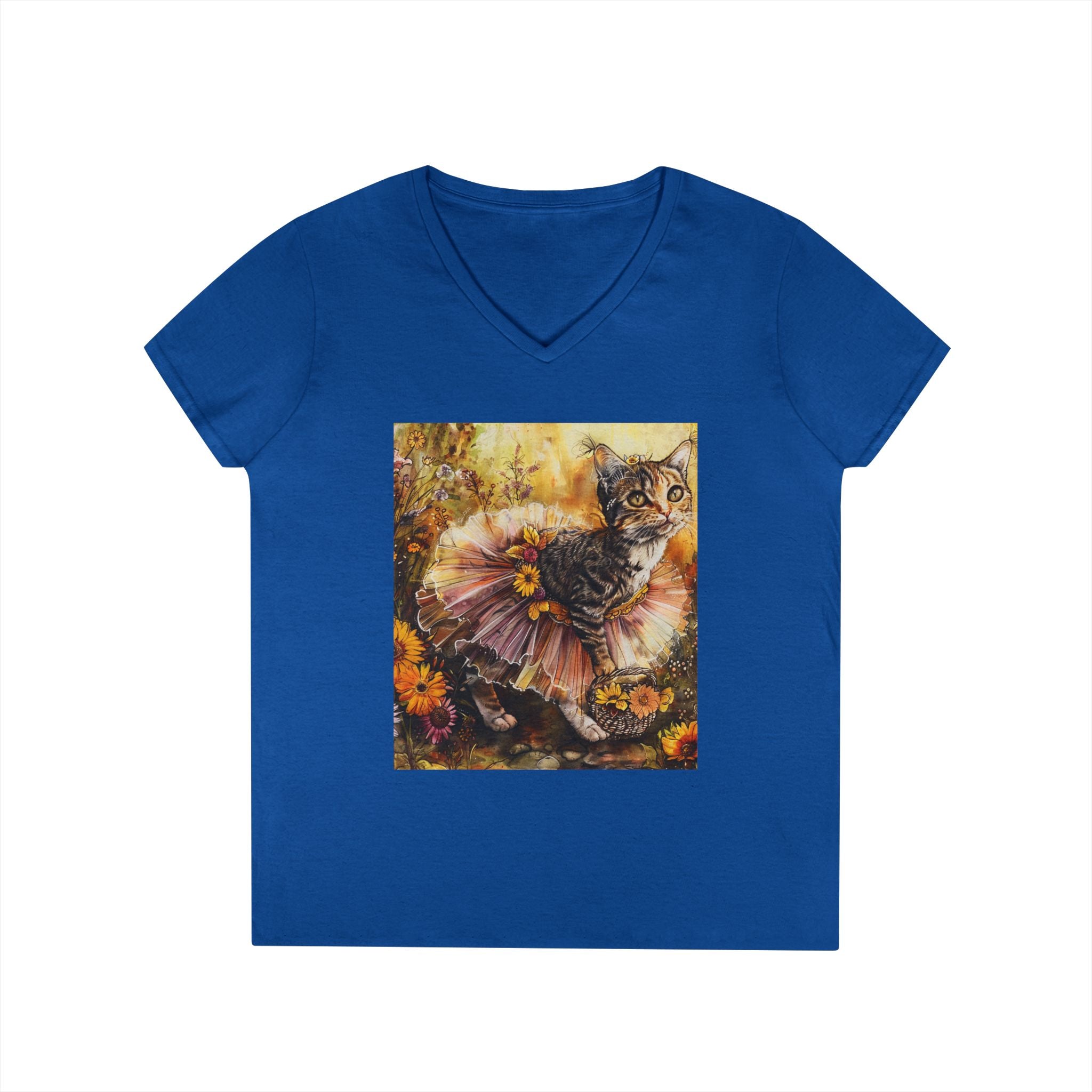 Golden Harvest Kitten – Autumn Bloom Tee