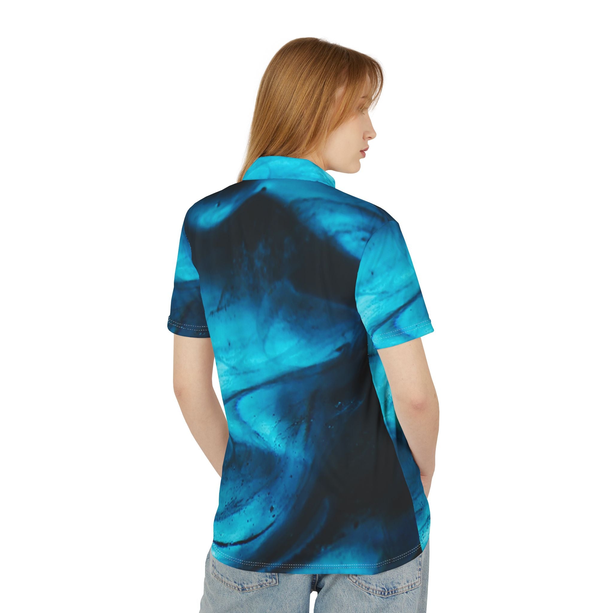 Ocean Drift Polo – Deep Current Luxe Shirt