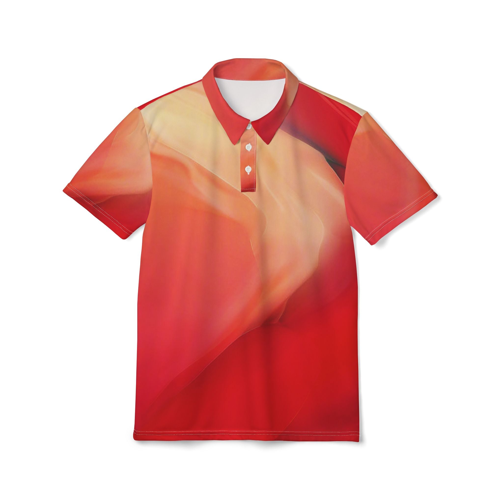 Solar Fade Polo – Warm Gradient Luxe Shirt