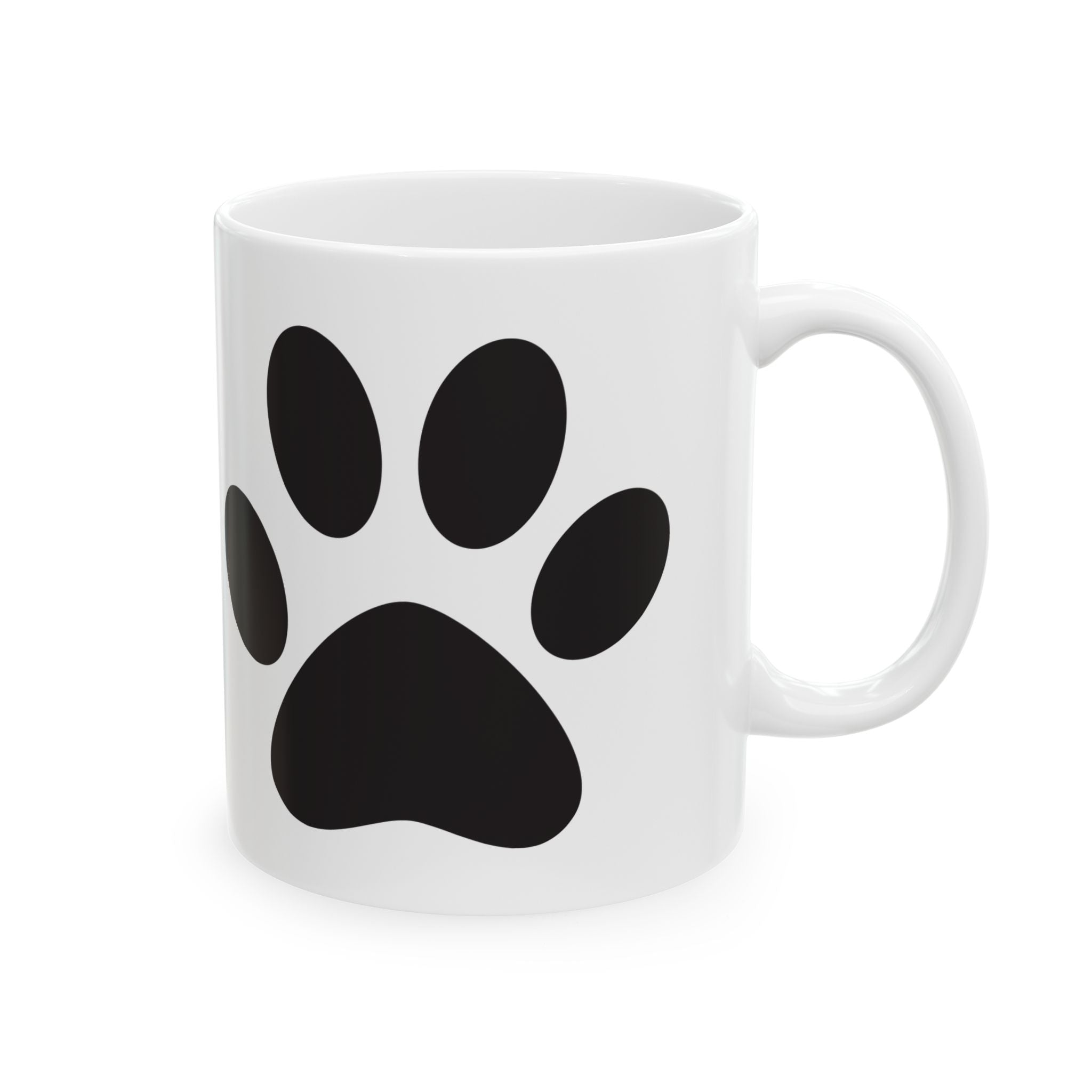 Minimal Paw Print Mug – Pet Lover Coffee Cup