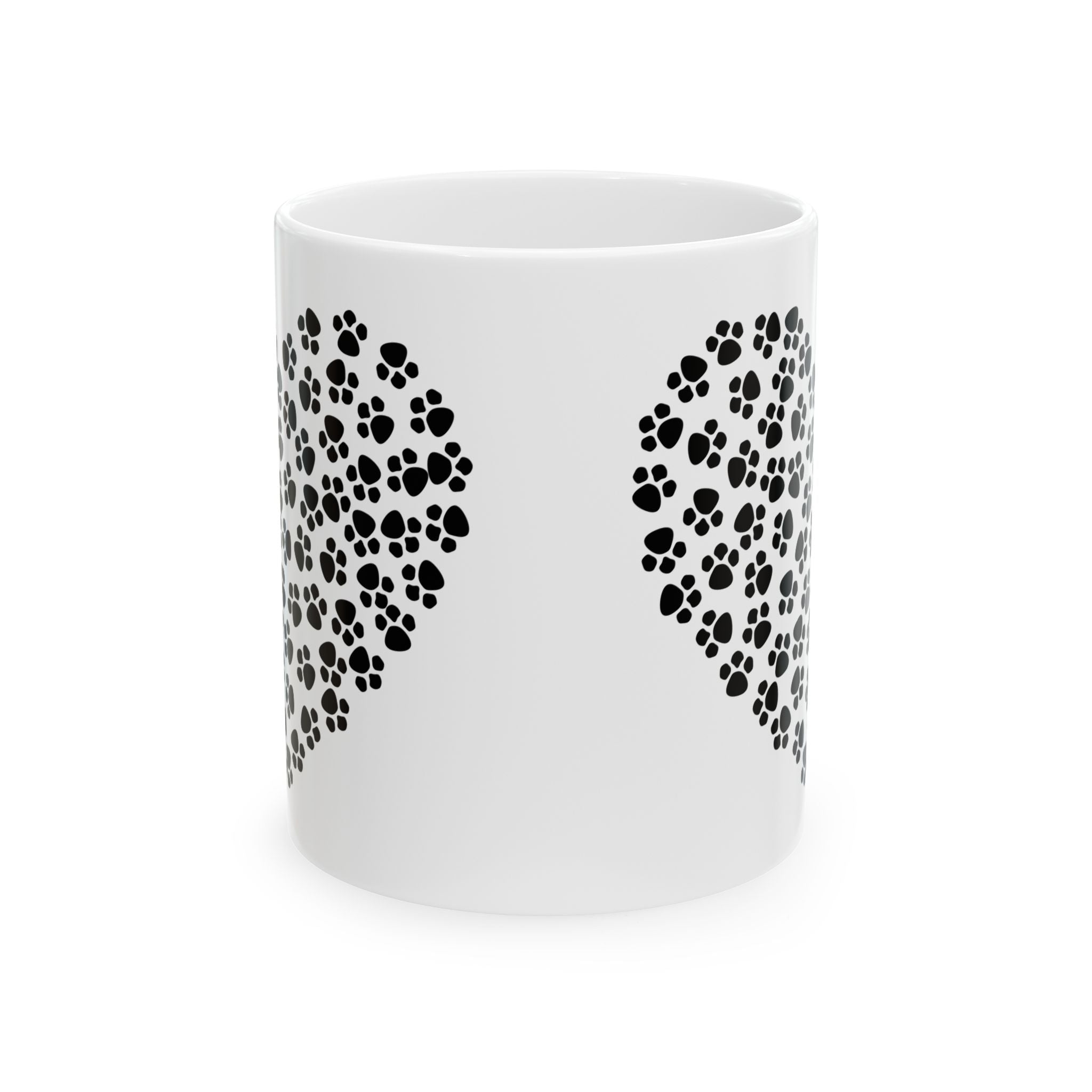 Paw Print Heart Mug – Pet Lover Coffee Cup