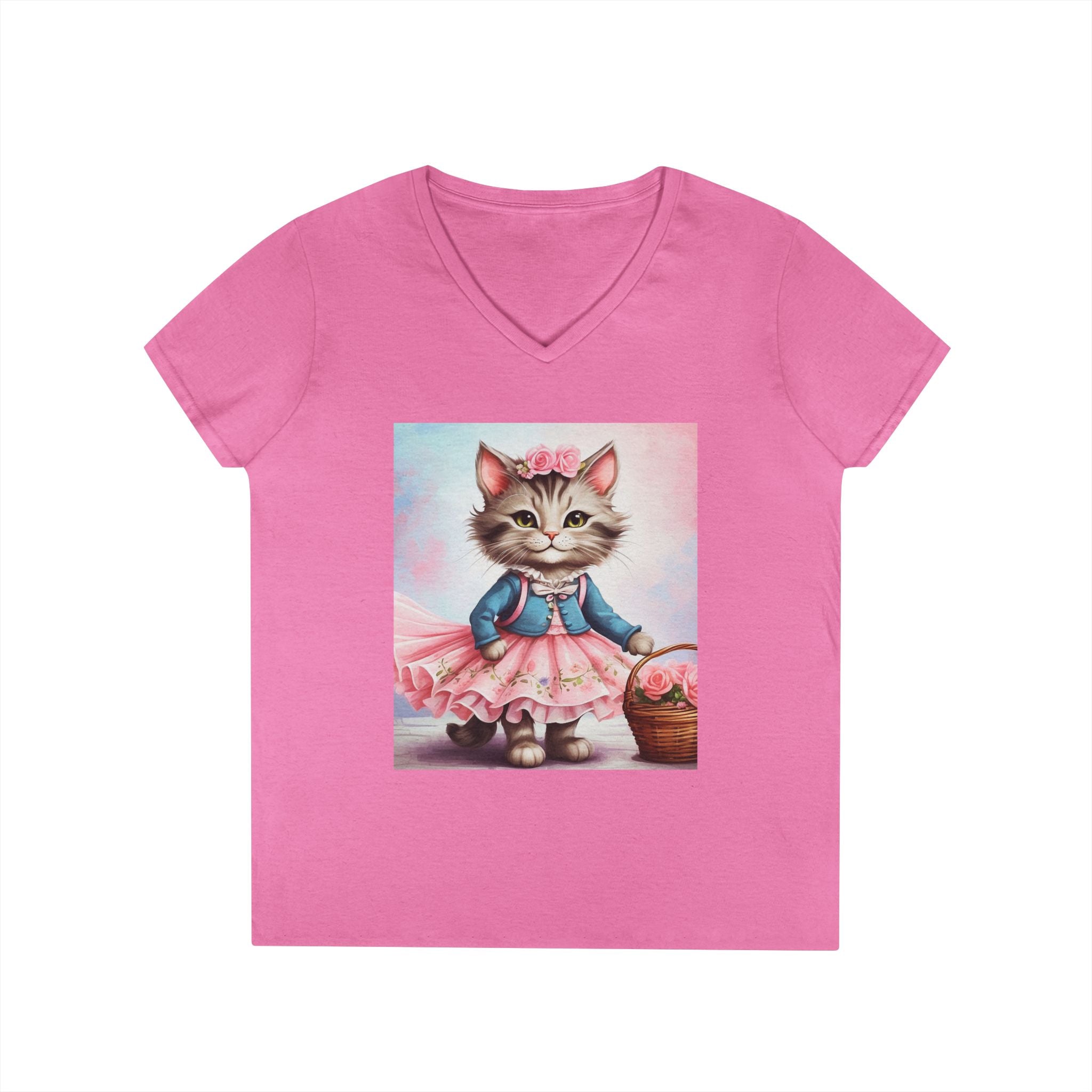 Spring Stroll Kitten – Charming Garden Tee