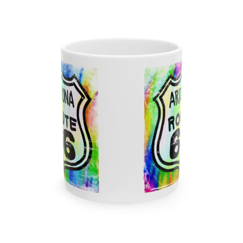 Arizona Route 66 Mug – Colorful Retro Road Trip Coffee Cup