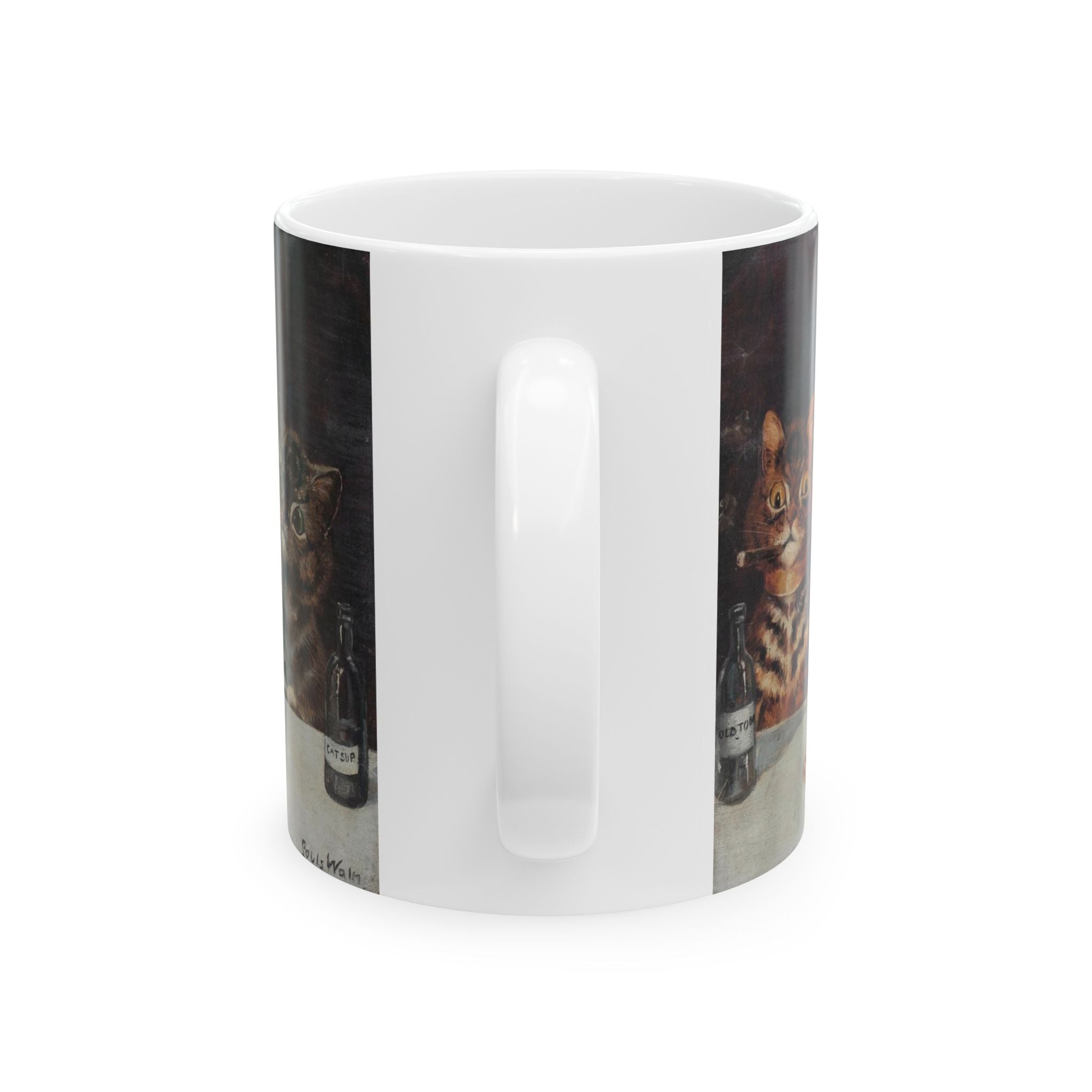 Bad Decisions Club Cat Mug – Vintage Funny Cat Art Coffee Cup