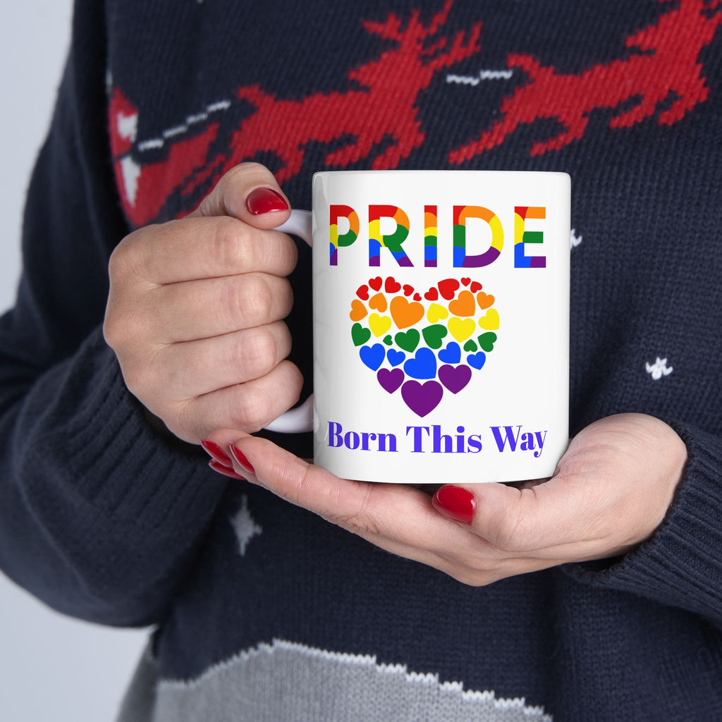 Pride Heart Mug – Bold Rainbow Love Statement