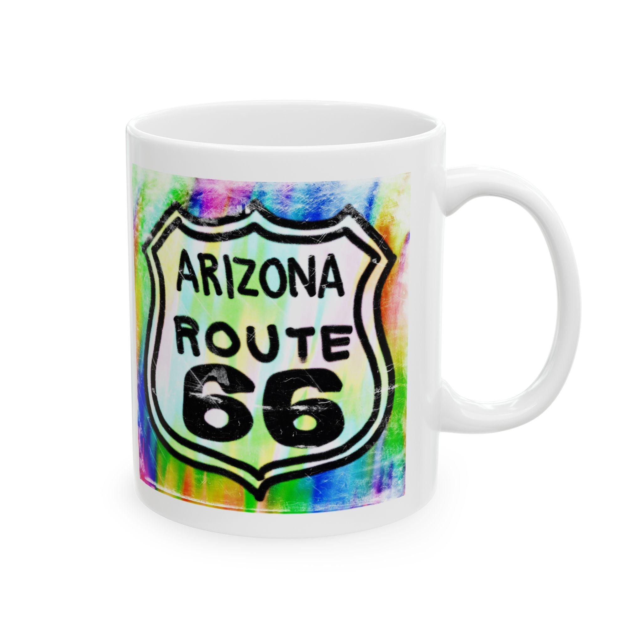 Arizona Route 66 Mug – Colorful Retro Road Trip Coffee Cup
